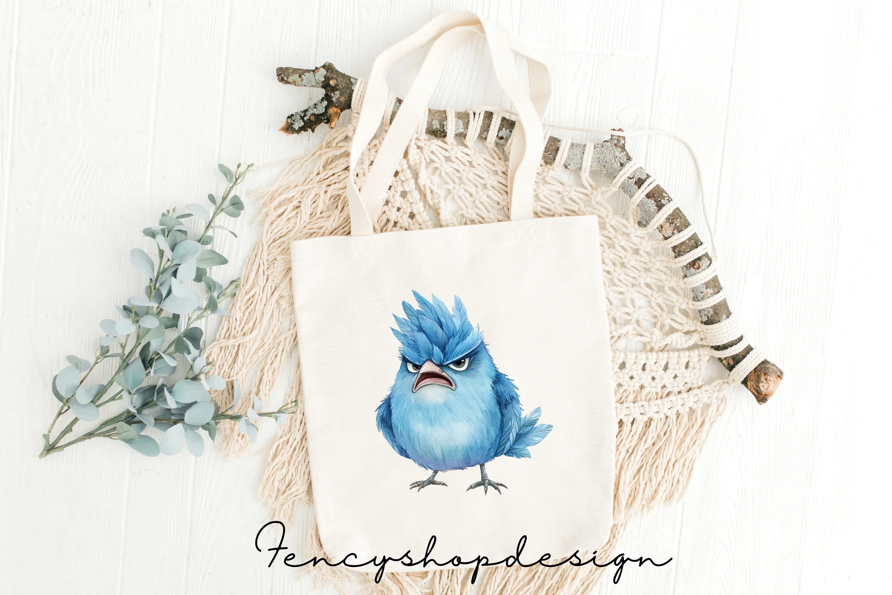 Angry Blue Birds Clipart Bundle - Image 8