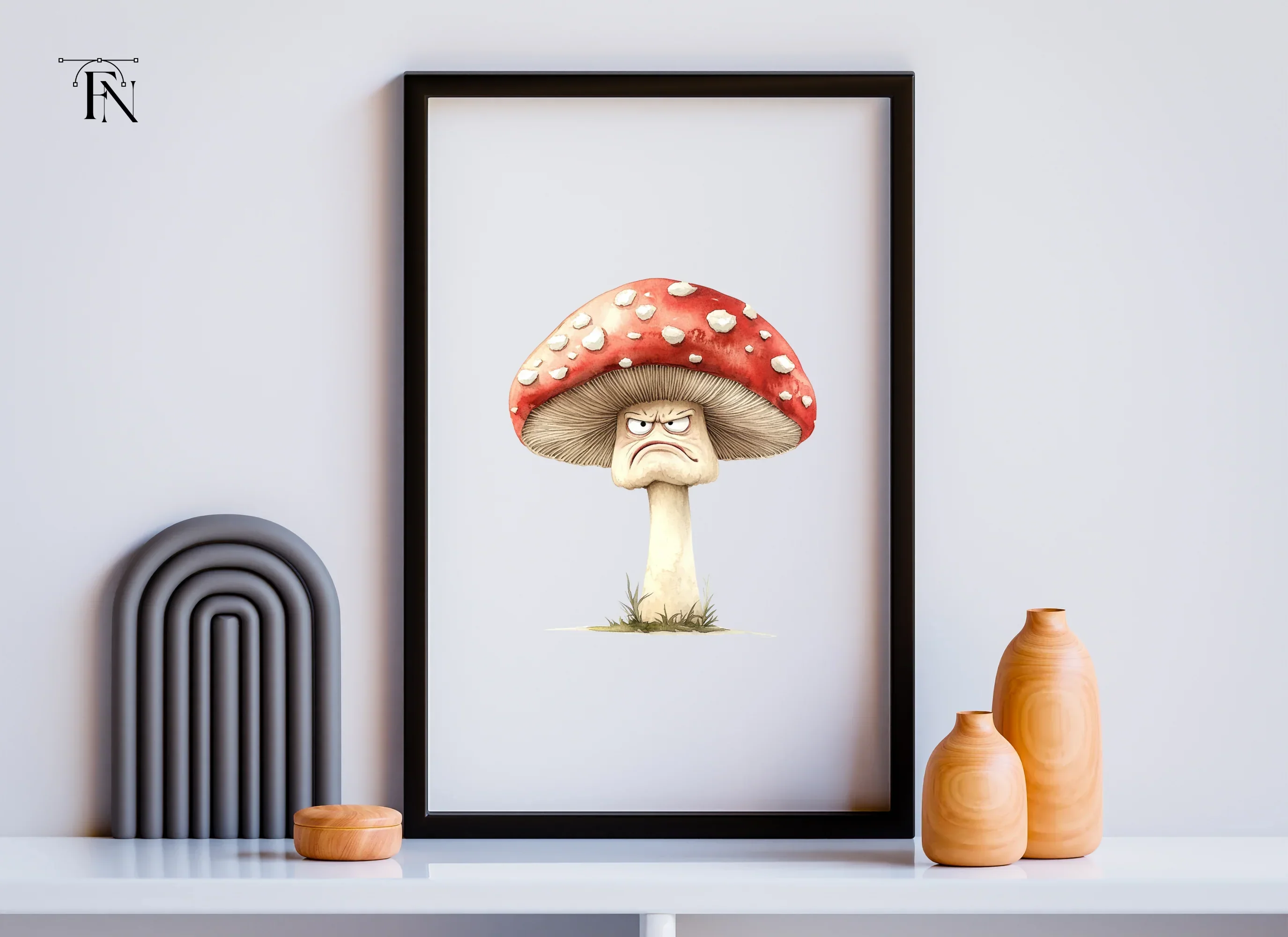 Angry Mushroom Character Clipart Bundle - Image 4