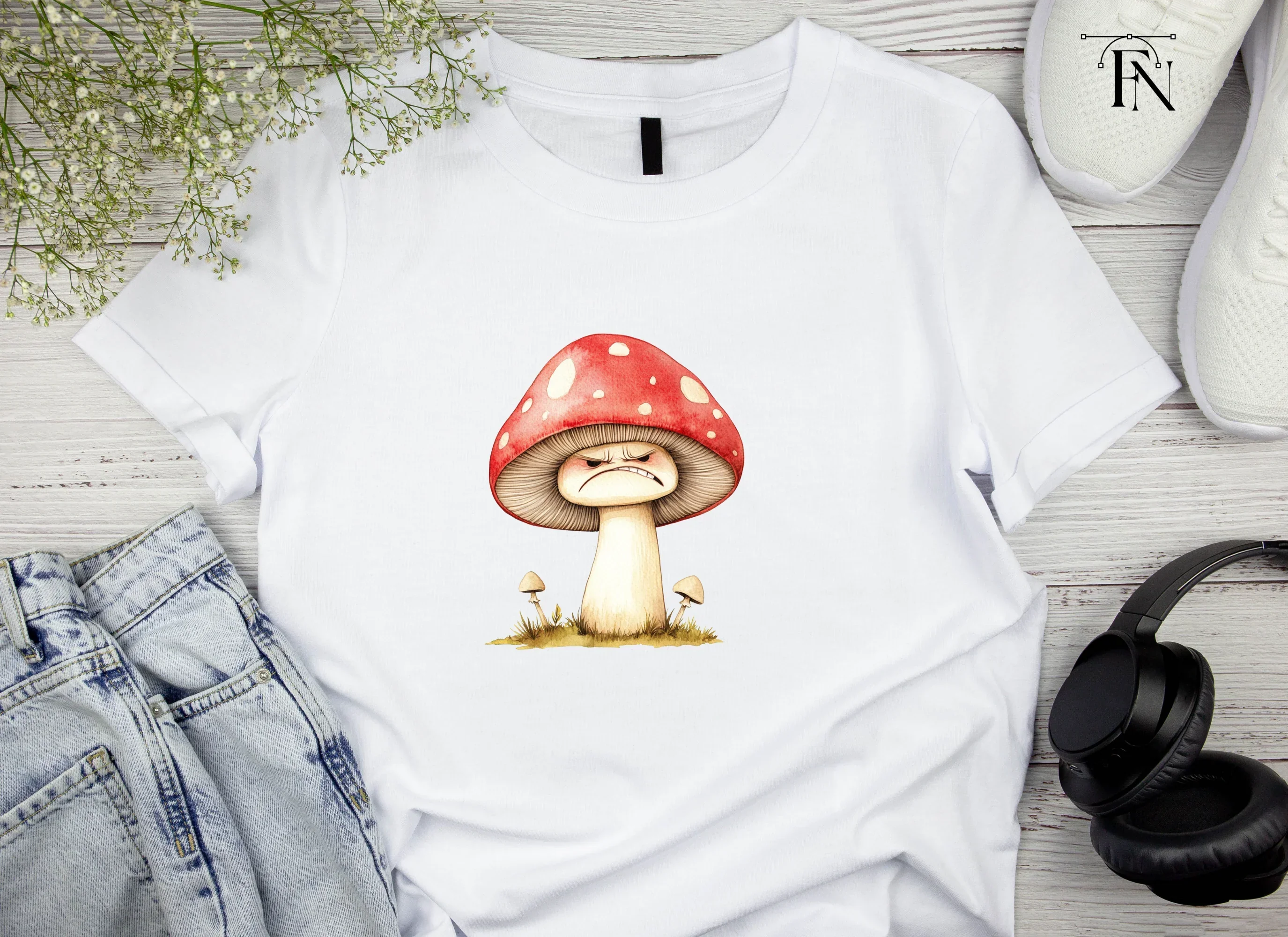 Angry Mushroom Clipart Bundle - Image 4