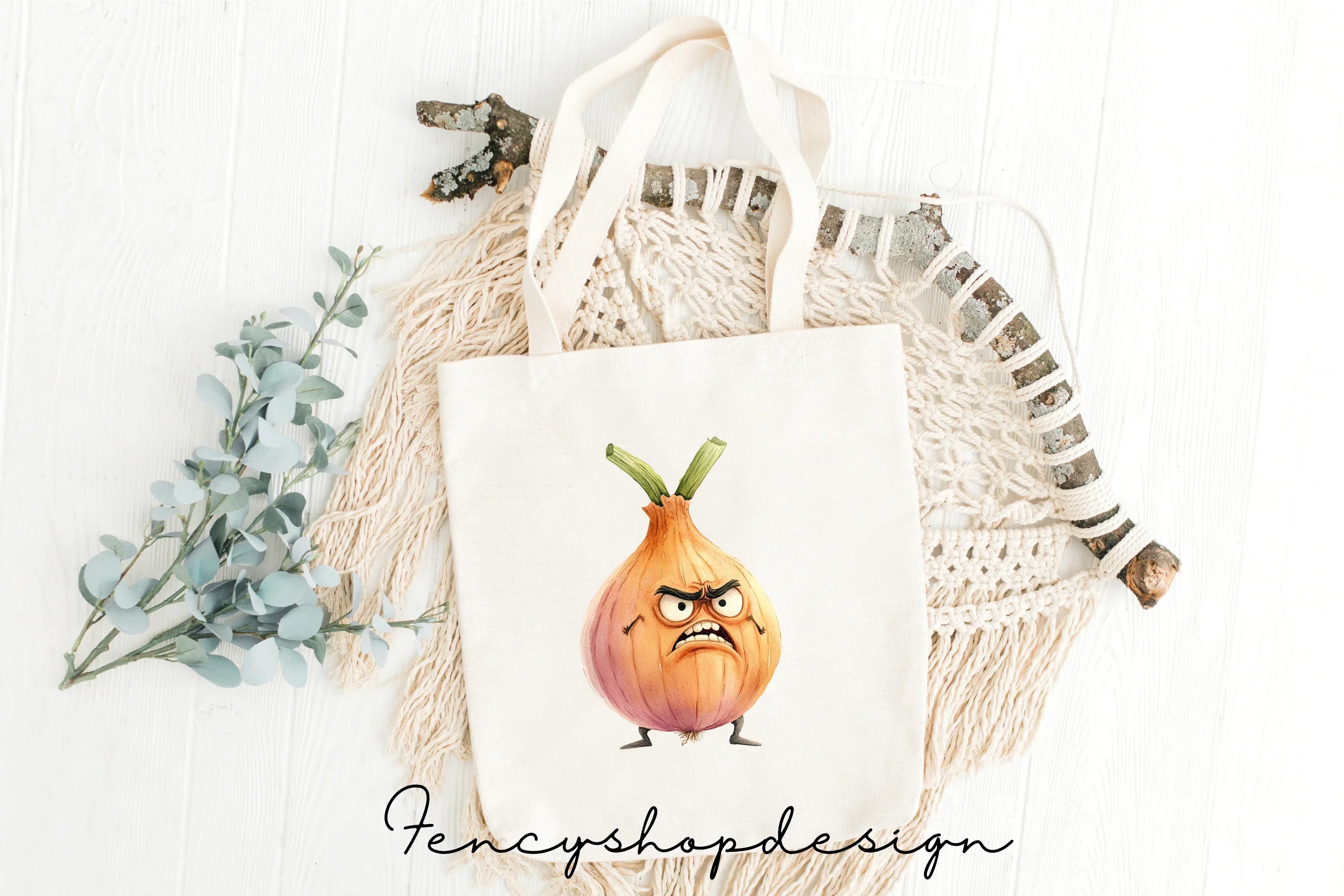 Angry Onion Garlic Clipart Bundle - Image 2