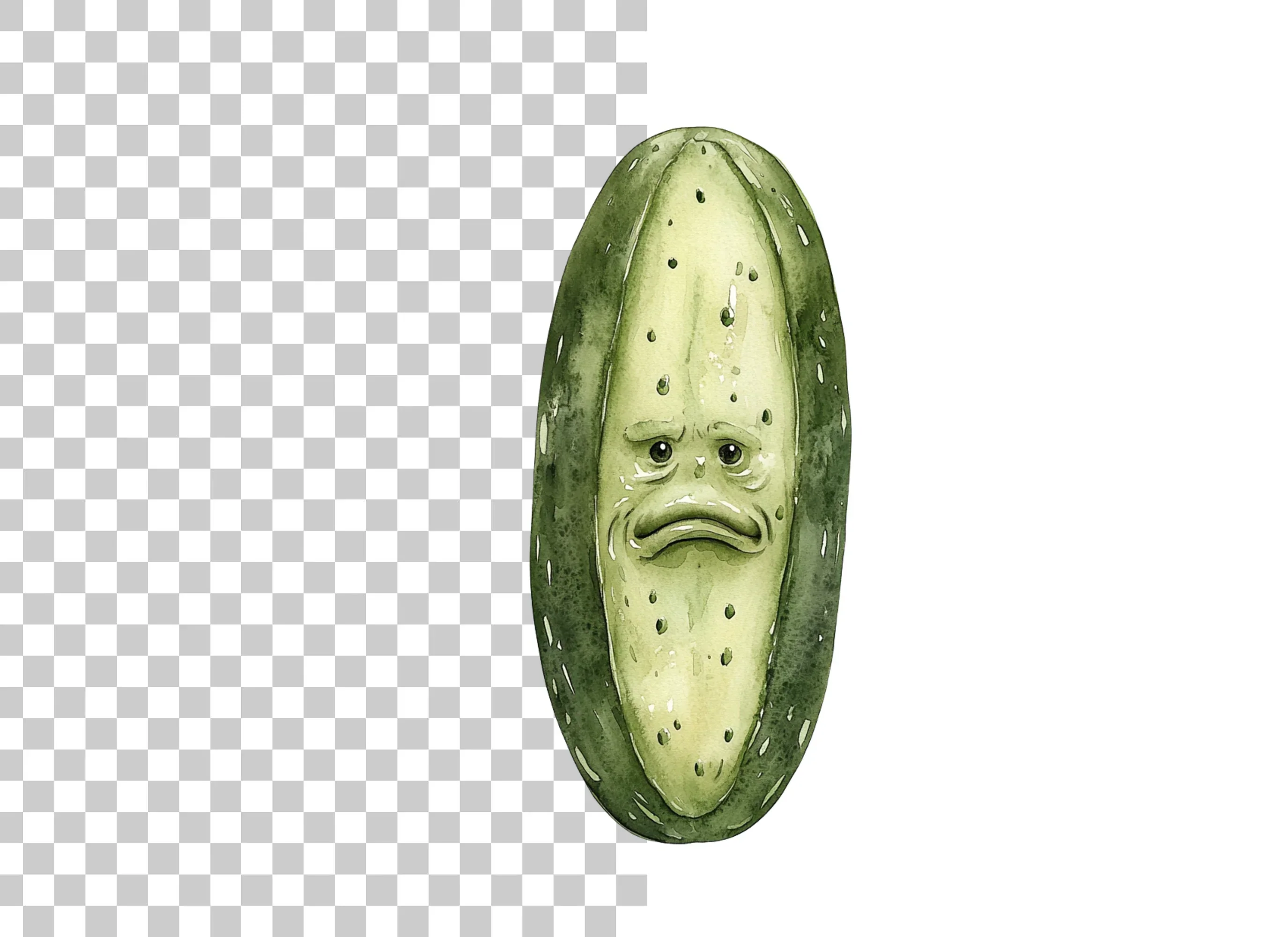 Angry Pickle Cartoon Clipart Bundle - Image 2