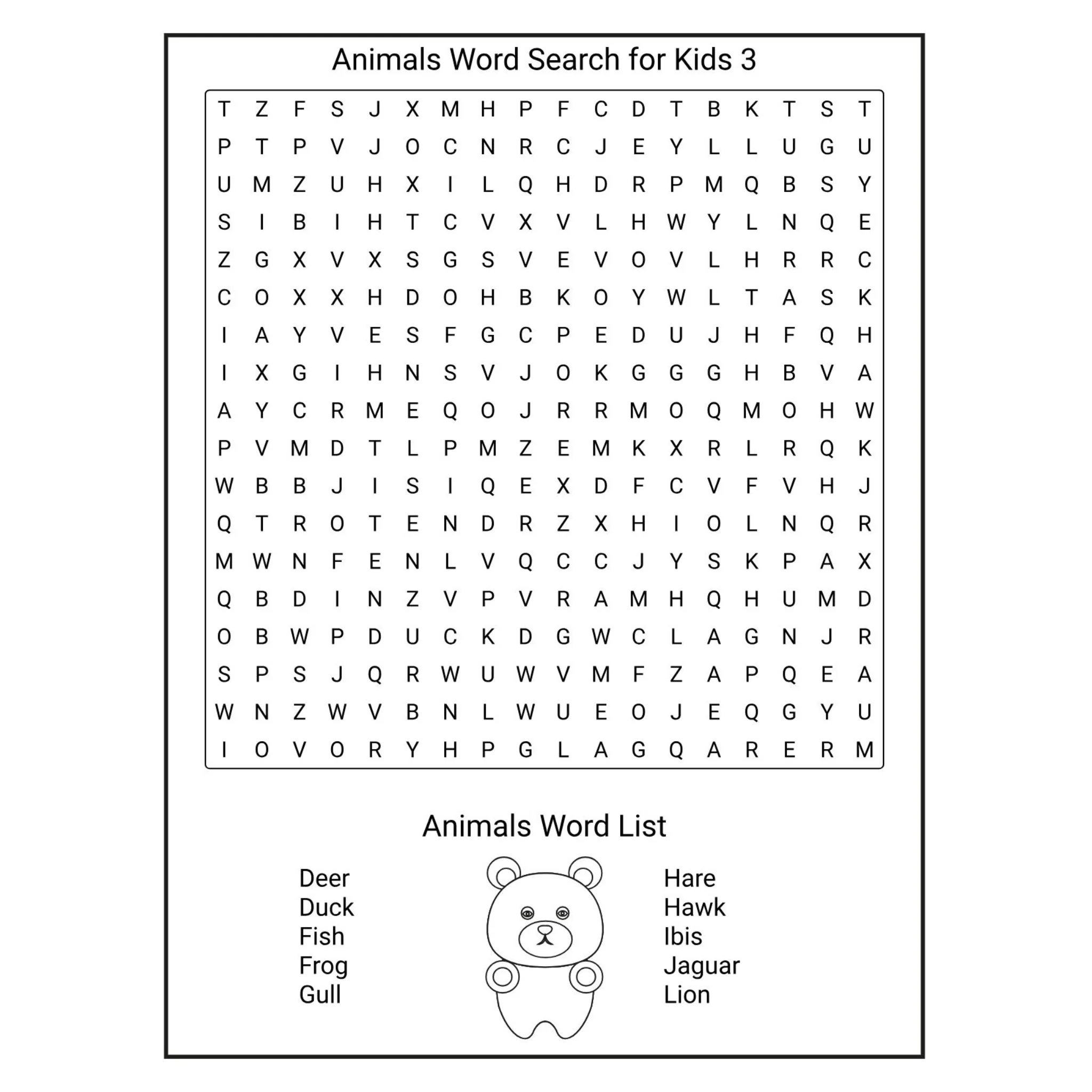 Animals Word Search for Kids - Image 4