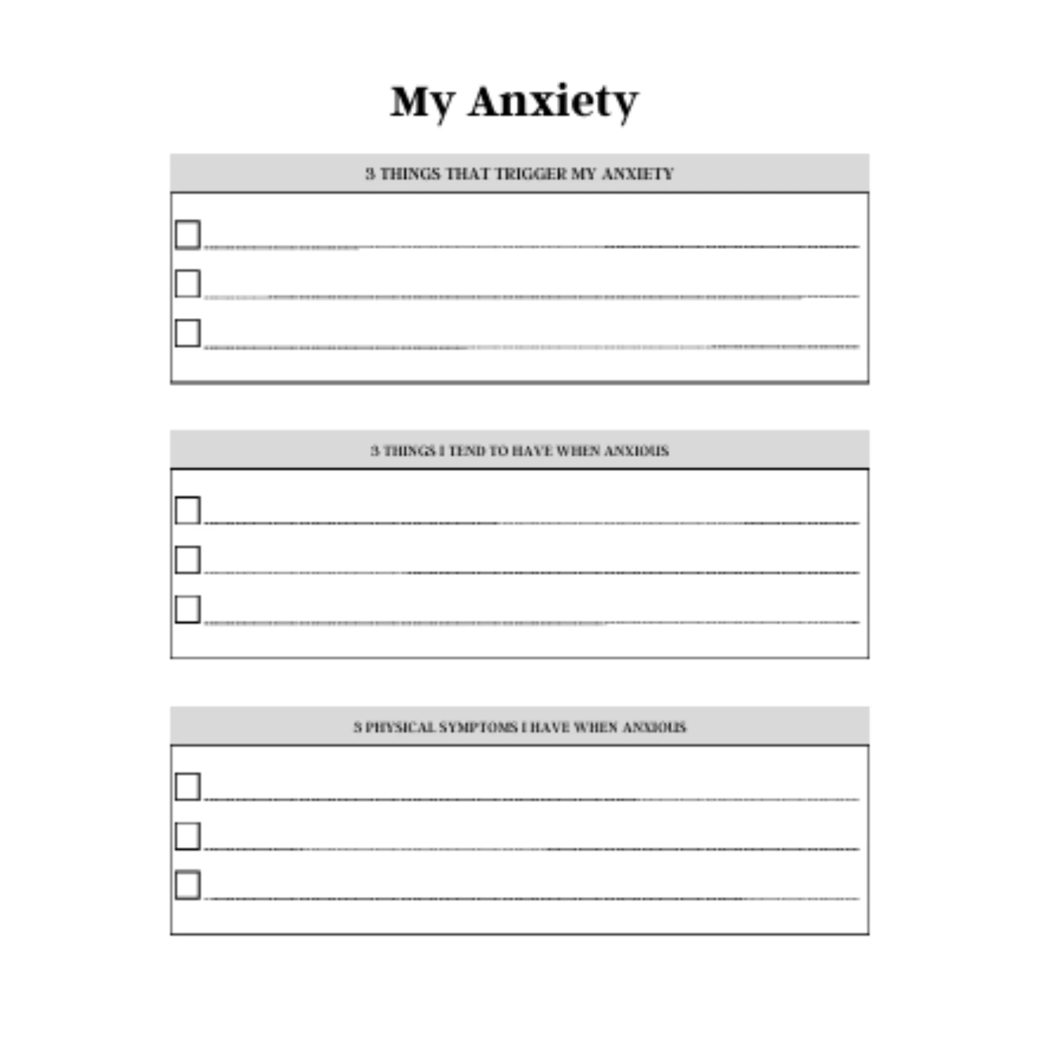 Anxiety Journal Bundle - Image 2