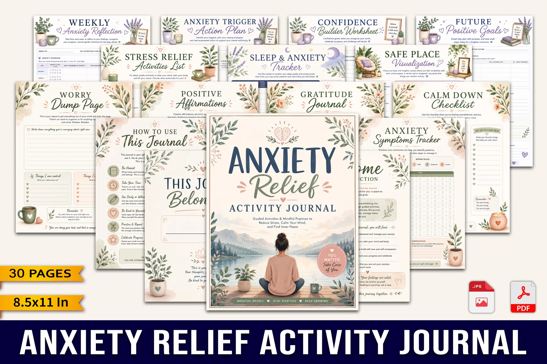 Anxiety Relief Activity Journal