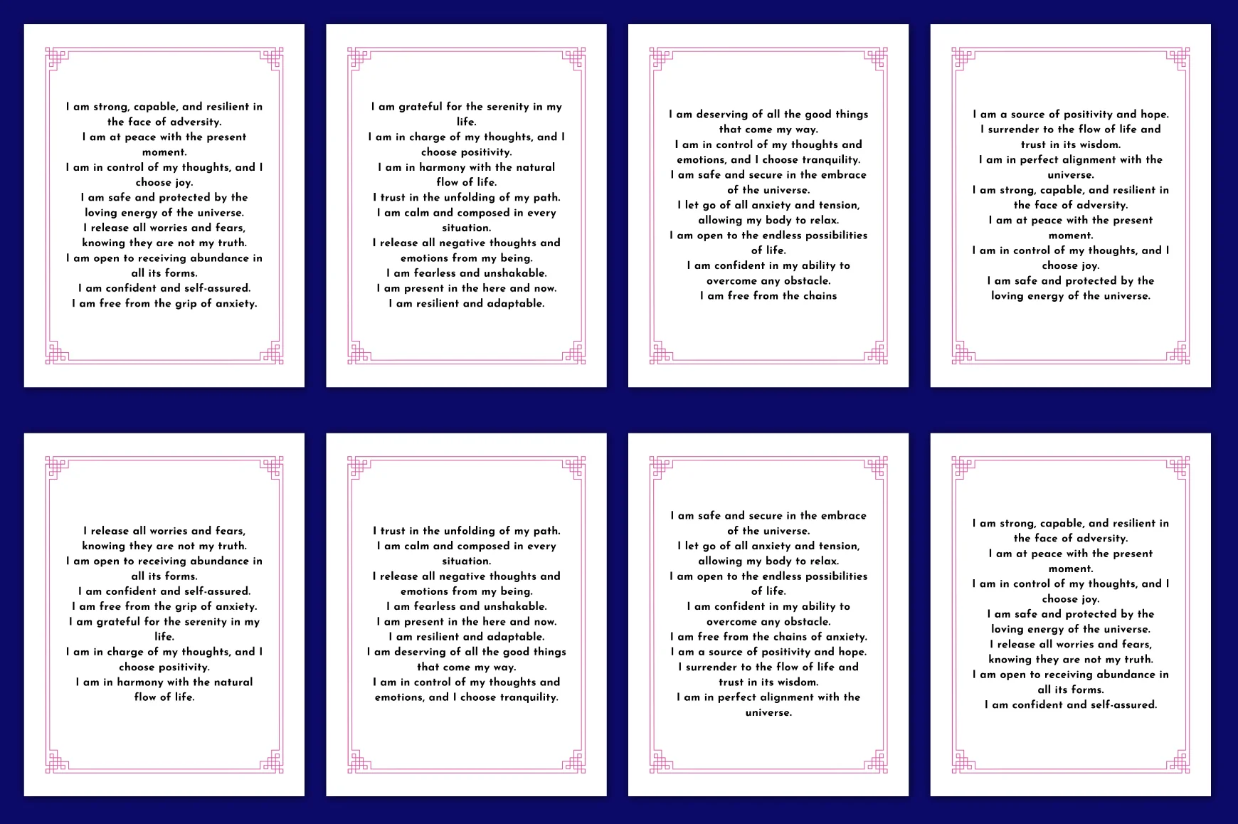 Anxiety Solution Affirmations Planner - Image 4