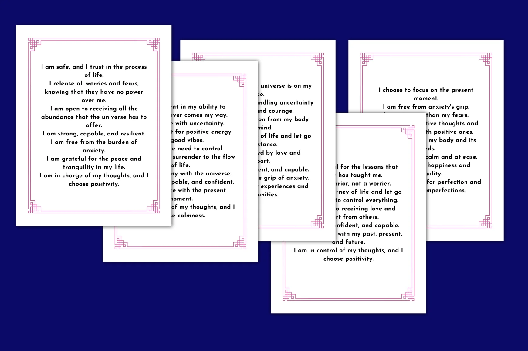Anxiety Solution Affirmations Planner - Image 5