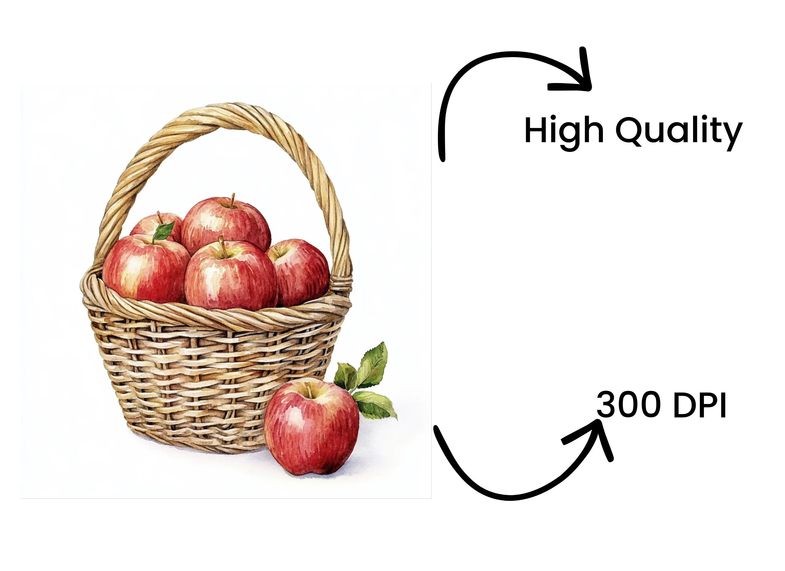Apple Baskets Clipart Bundle - Image 4