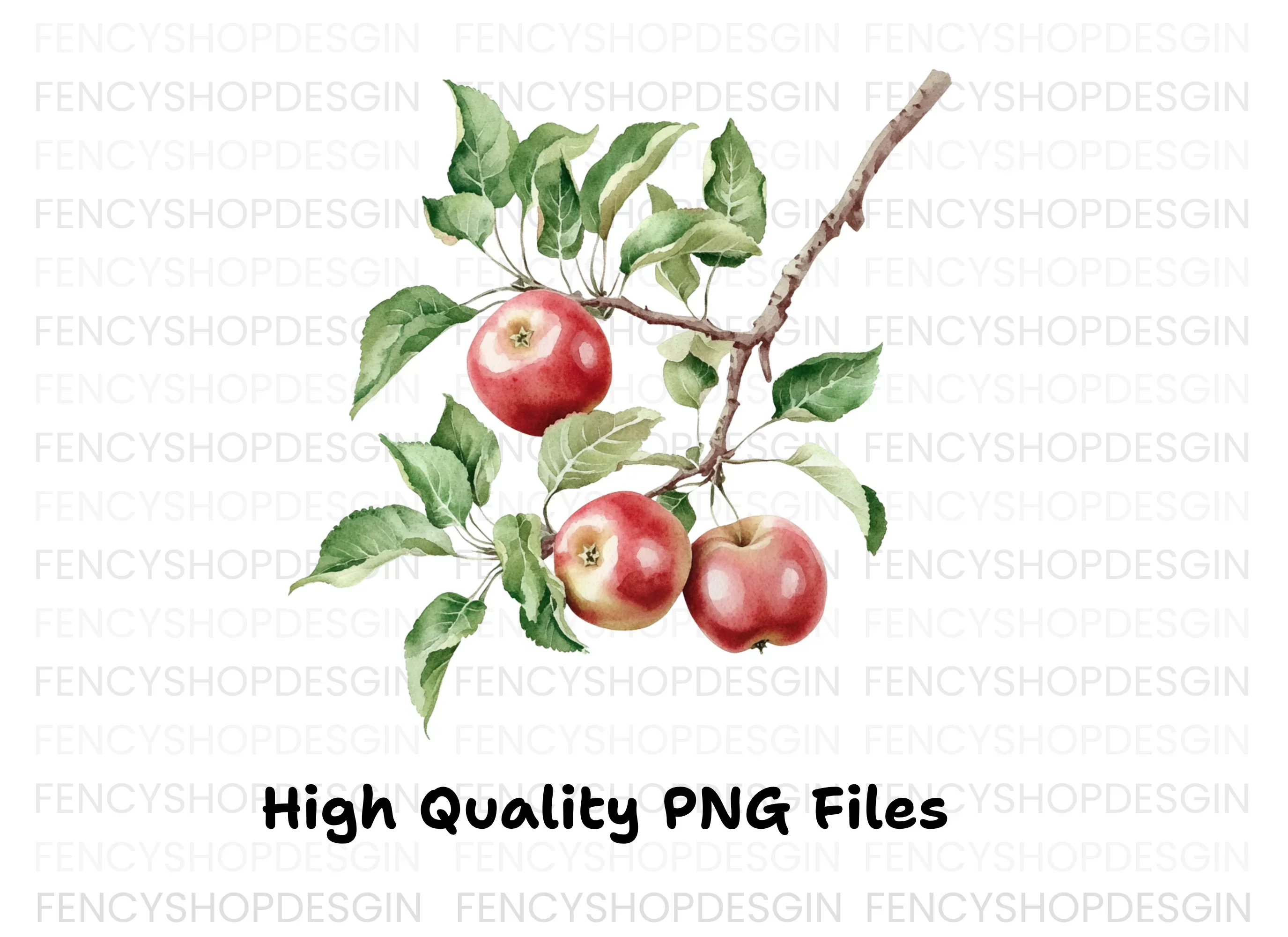 Apple Branches Clipart Bundle - Image 2