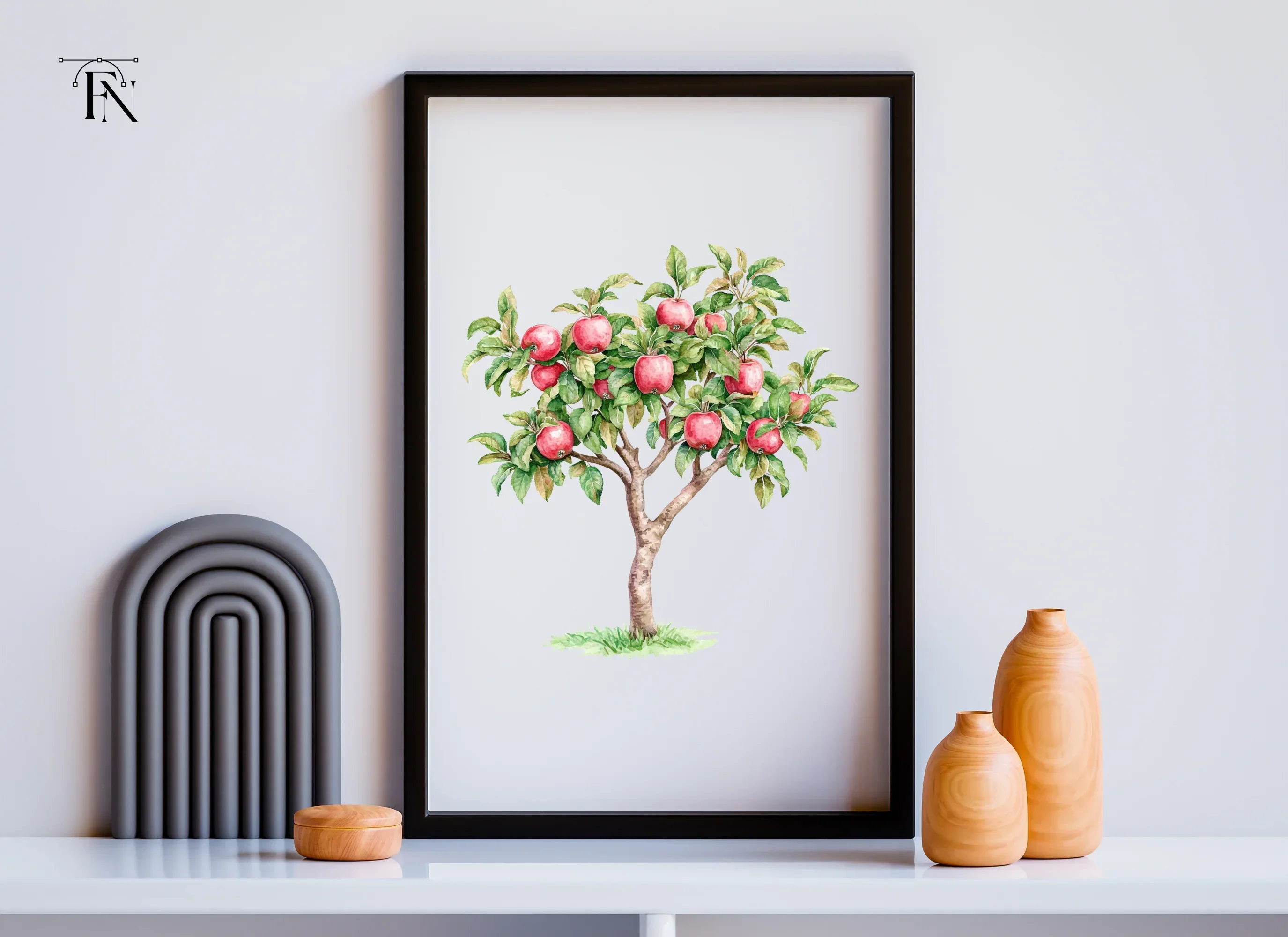 Apple Tree Clipart Bundle - Image 4