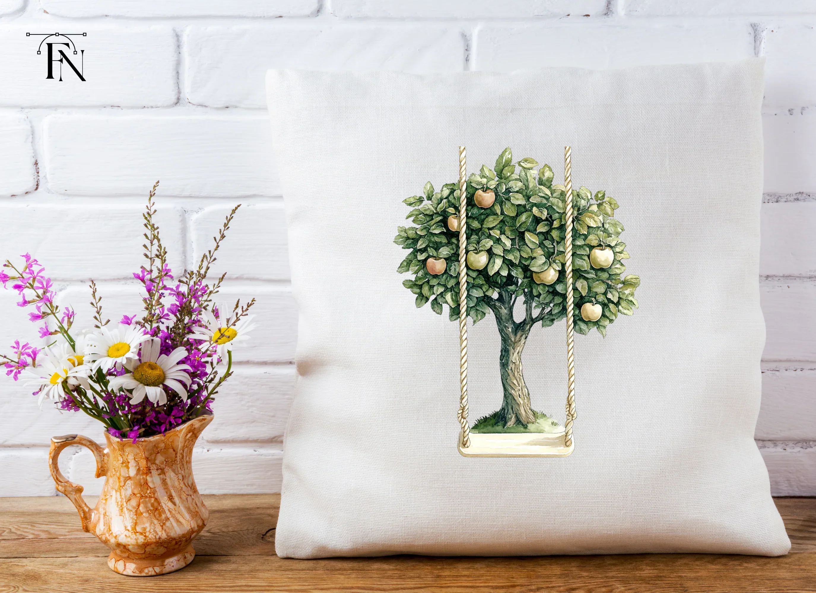 Apple Tree Swing Clipart Bundle - Image 5
