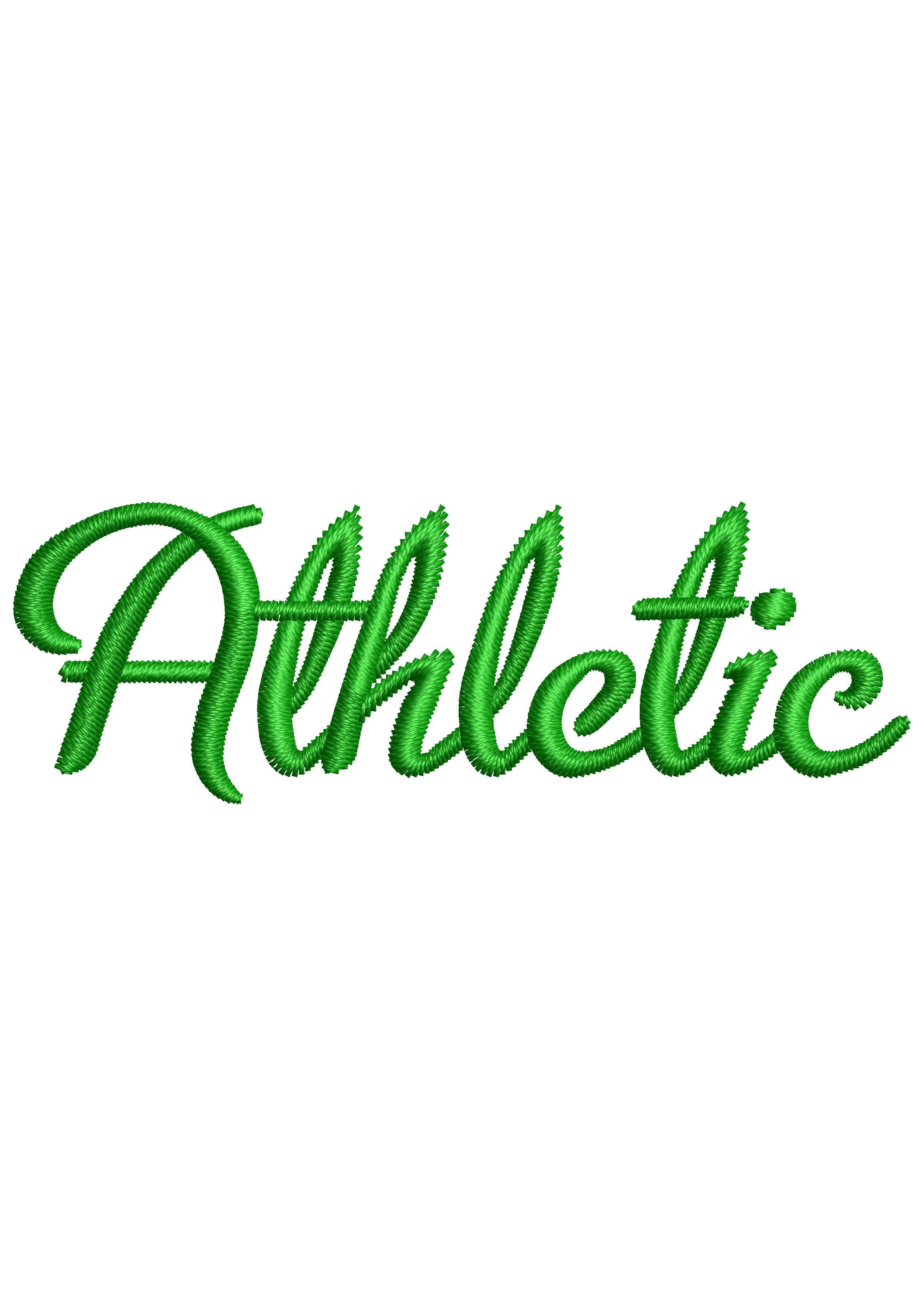 Athletic Embroidery Design