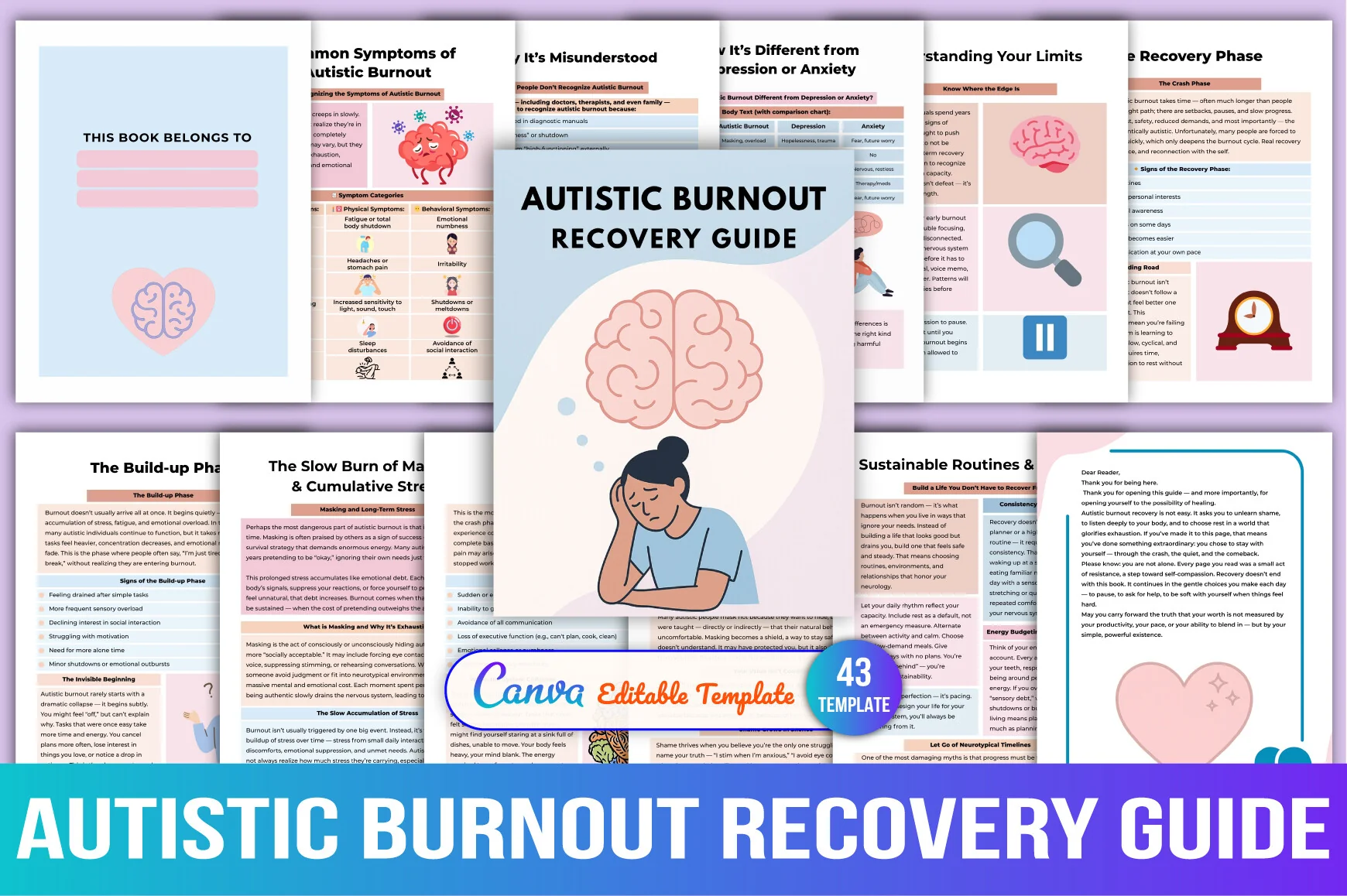 Autistic Burnout Recovery Workbook