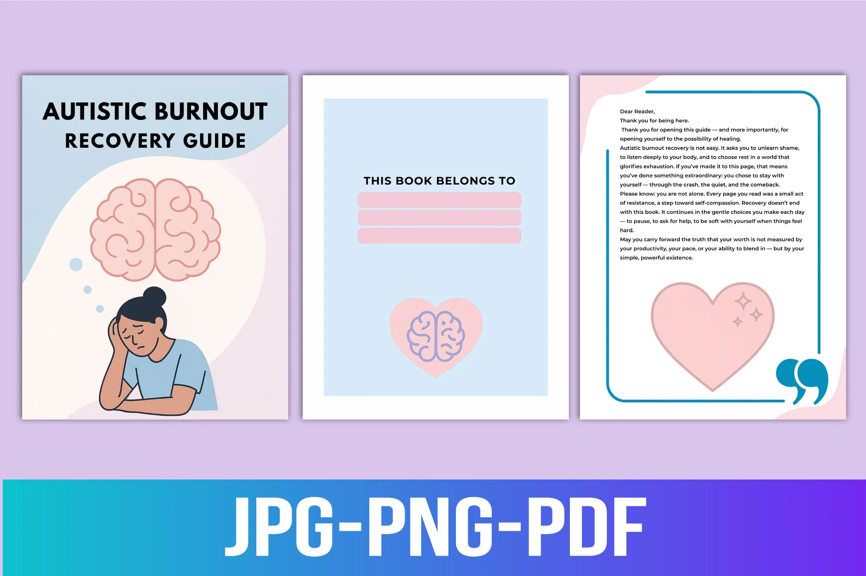 Autistic Burnout Recovery Workbook - Image 3