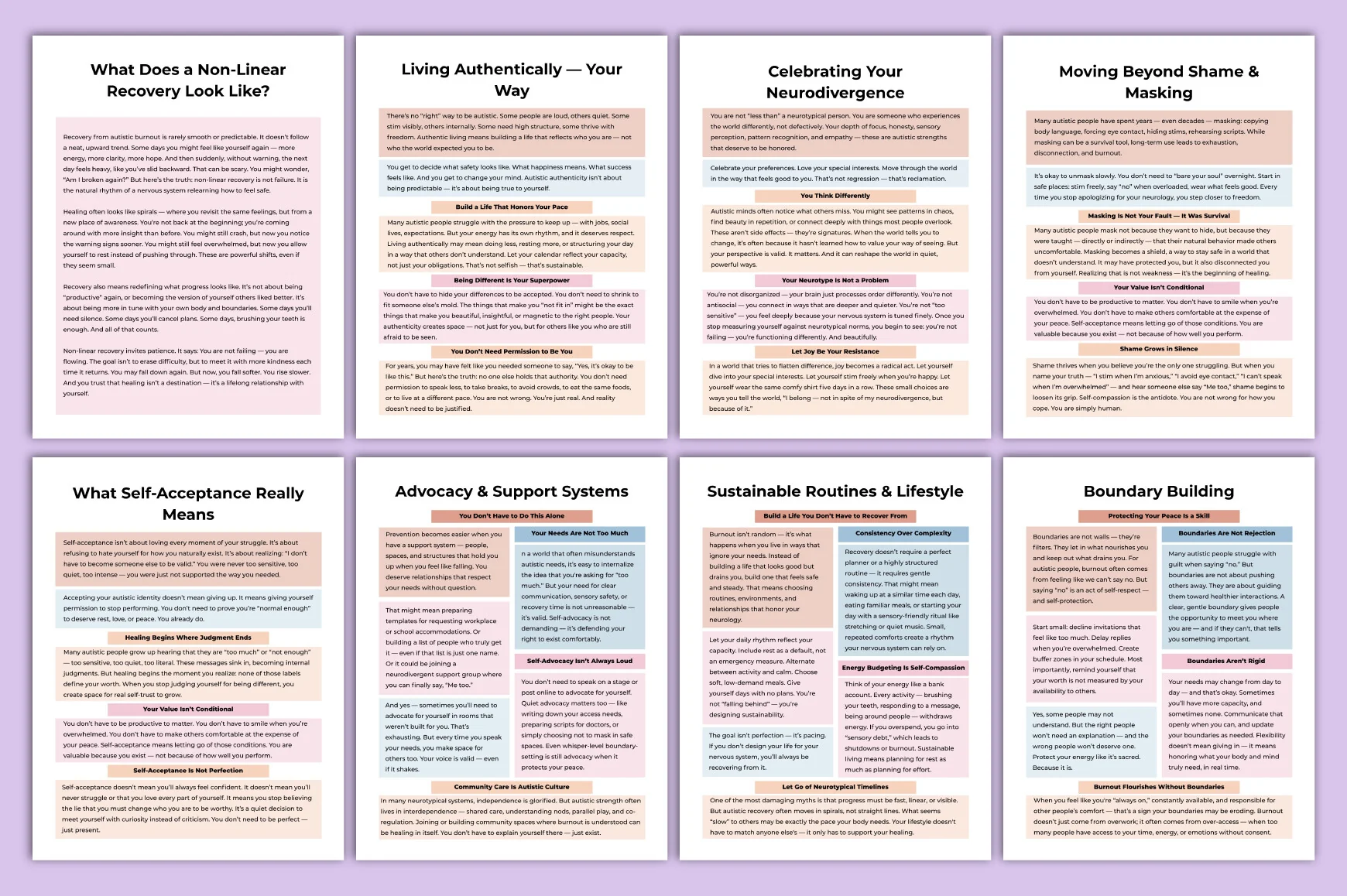 Autistic Burnout Recovery Workbook - Image 6