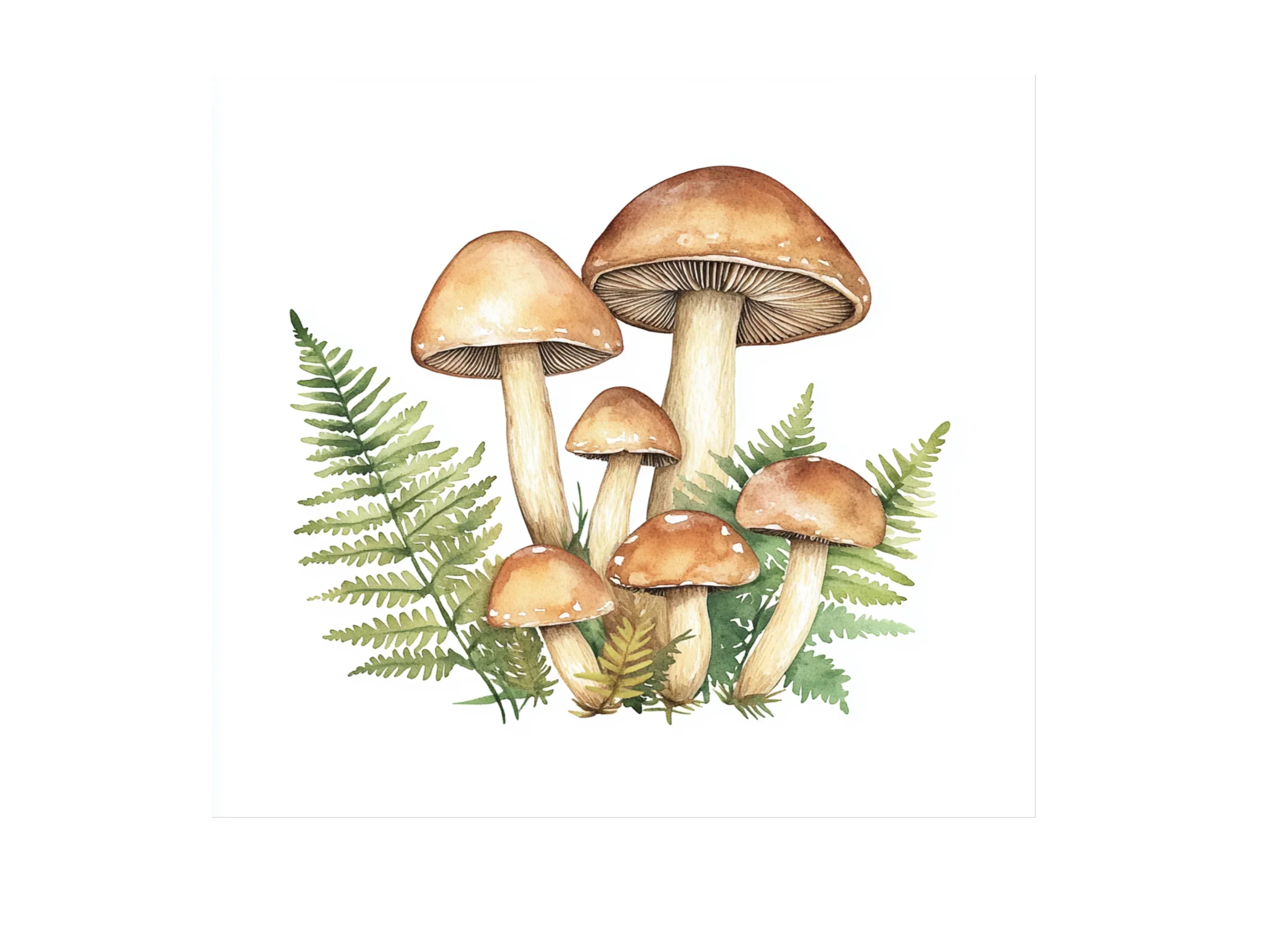 Autumn Forest Mushroom Clipart Bundle - Image 2