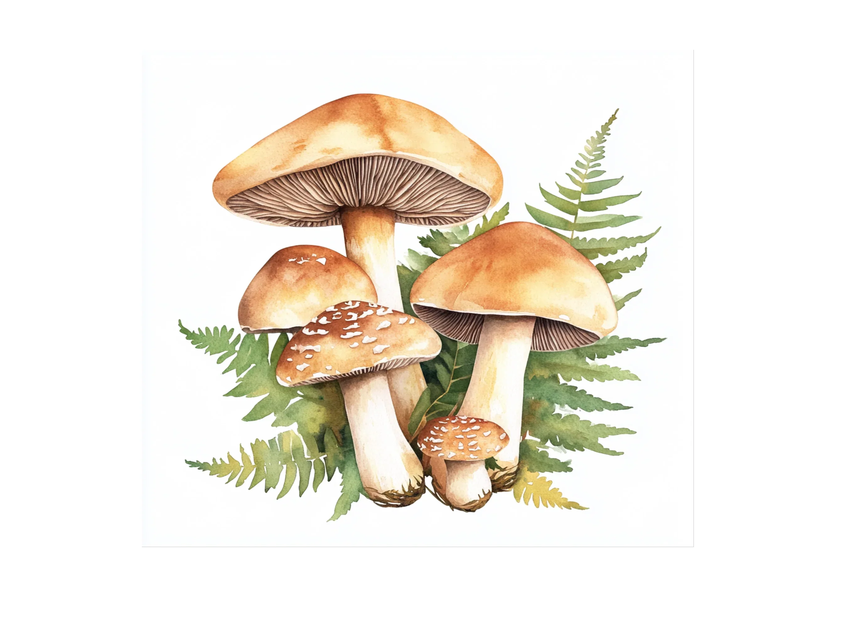 Autumn Forest Mushroom Clipart Bundle - Image 3