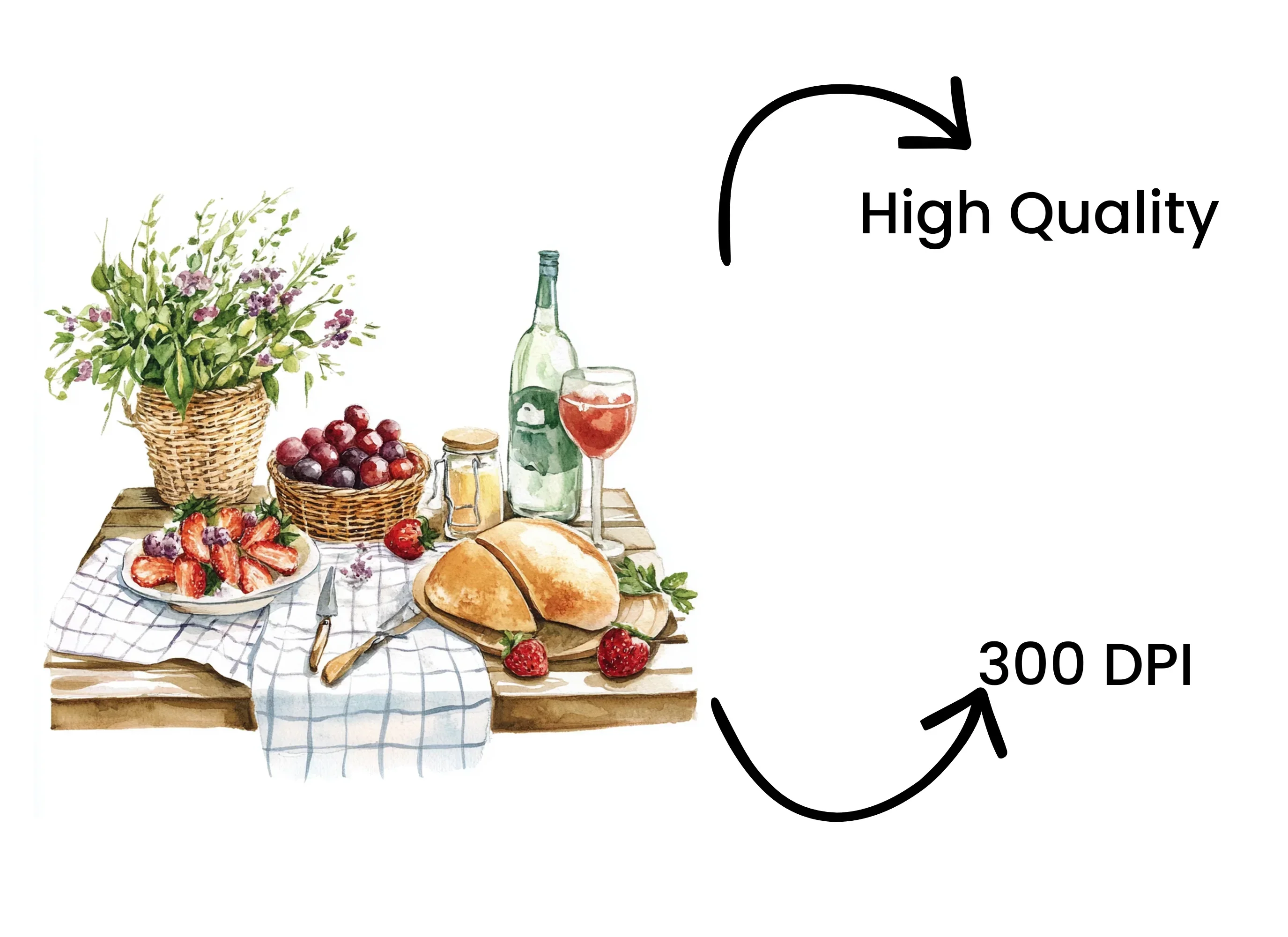 Autumn Harvest Picnic Clipart Bundle - Image 4