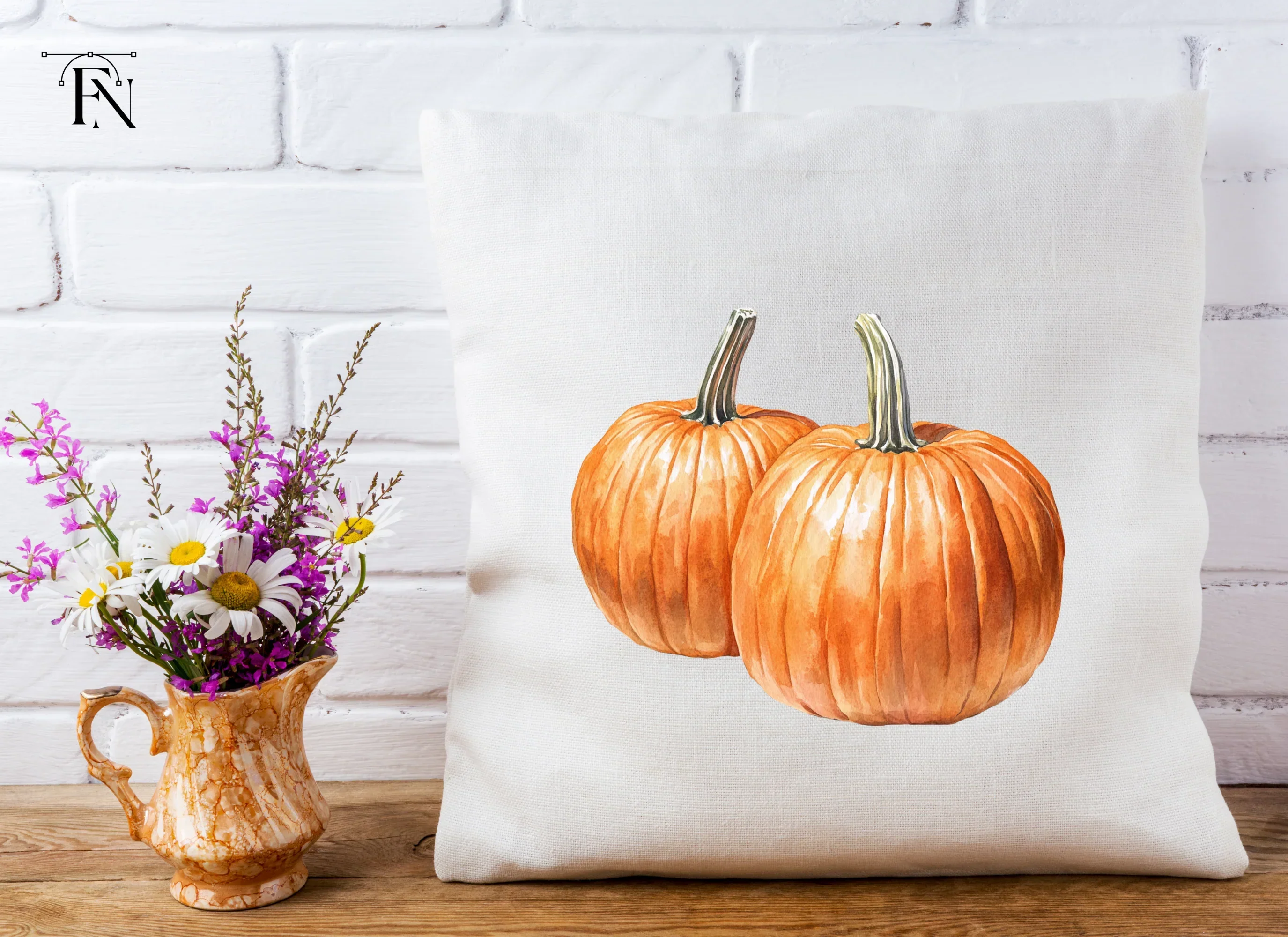 Autumn Harvest Pumpkin Clipart Bundle - Image 4