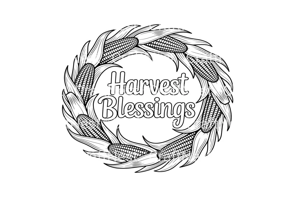 Autumn Joy Wreath Coloring Books - Image 3