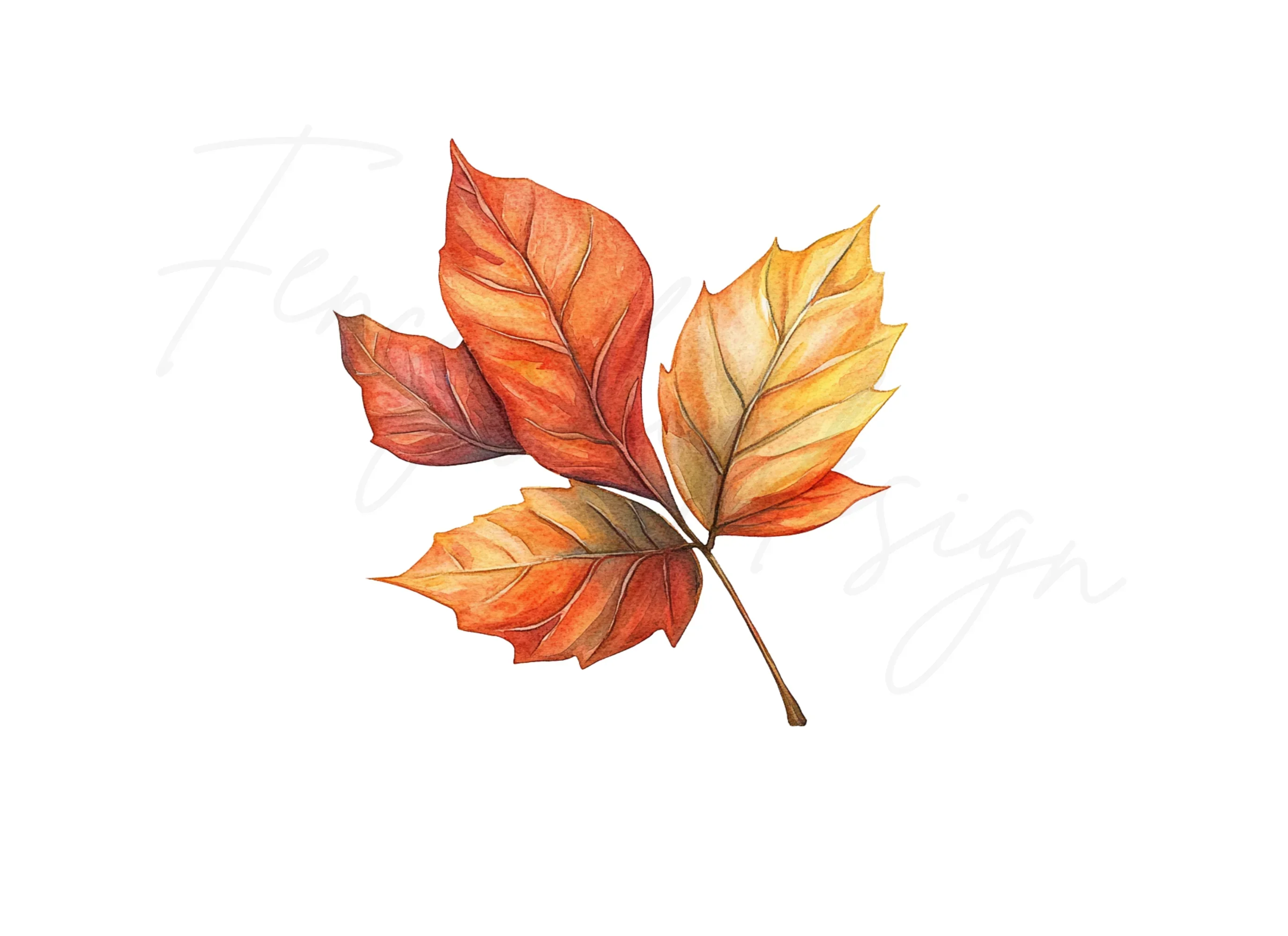 Autumn Leaves Clipart Bundle - Image 3