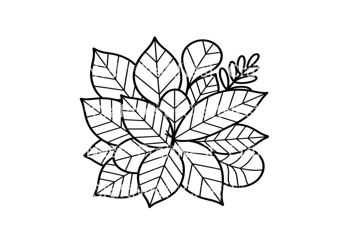Autumn Leaves Coloring Books - Image 2