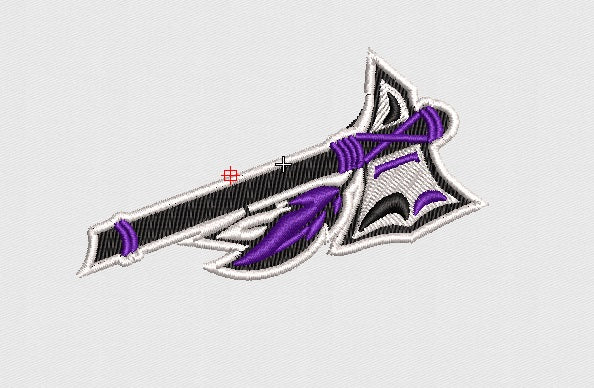 Axe Embroidery Design