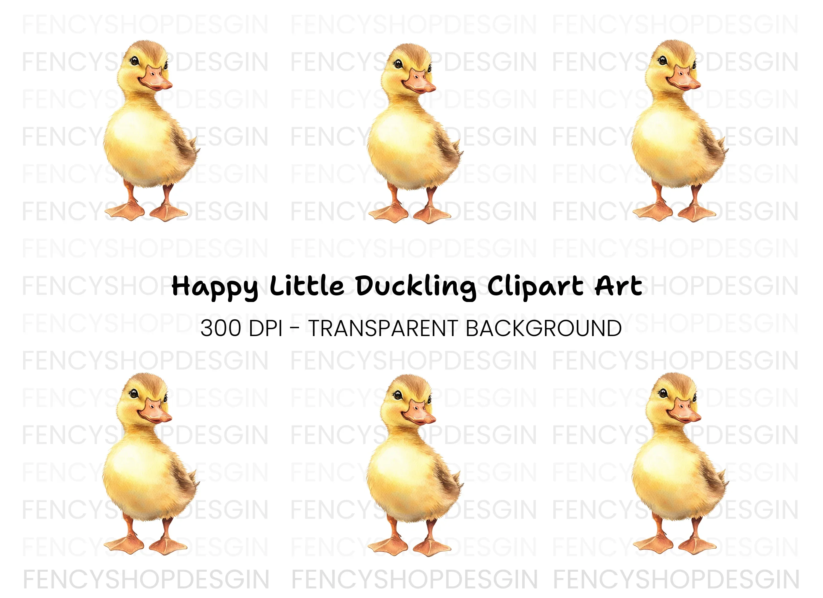 Baby Duck Clipart Bundle