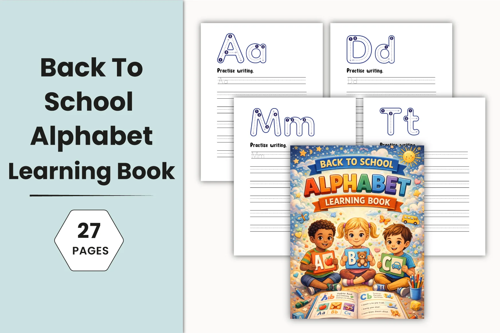 Back to School Alphabet Learning Planner
