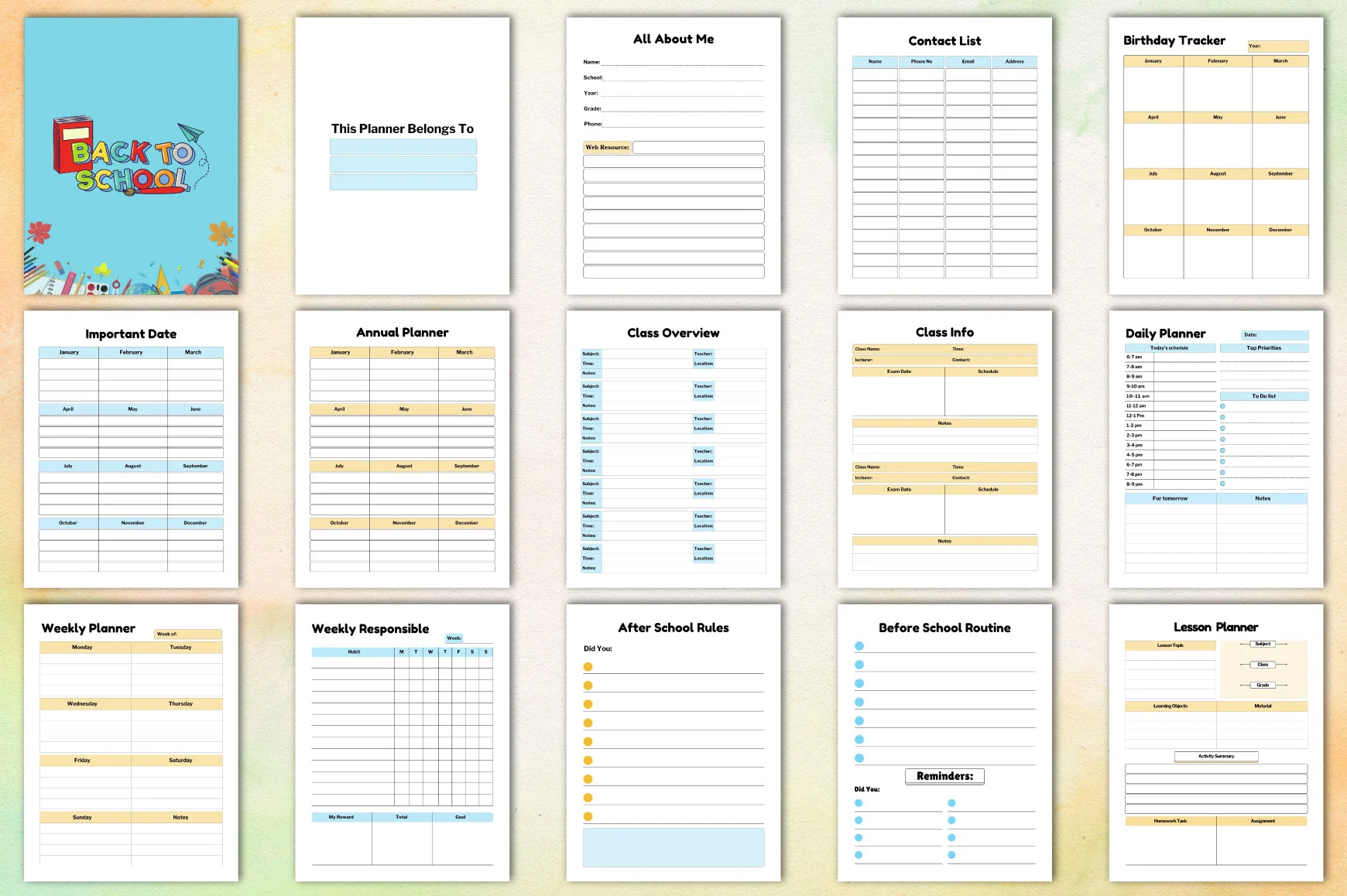Back to School Planner - Image 2