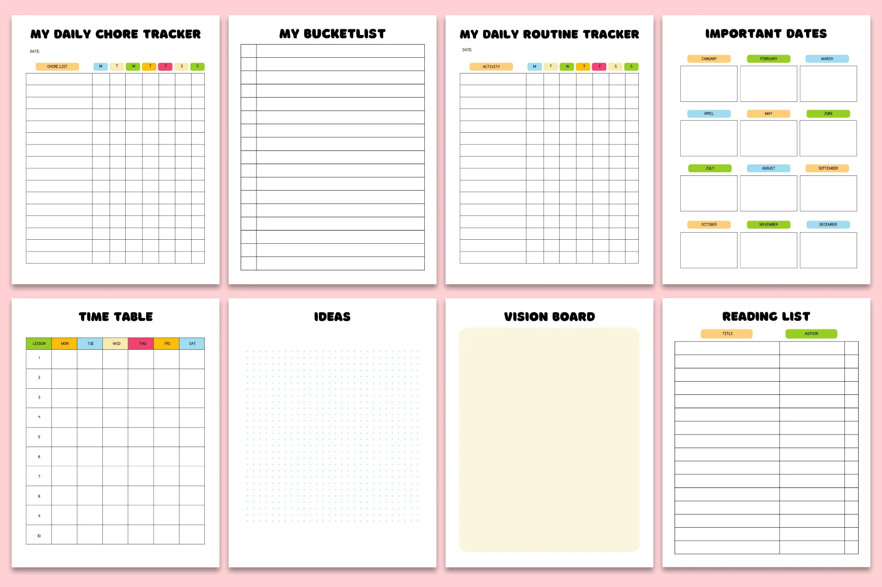 Back to School Planner - Image 5