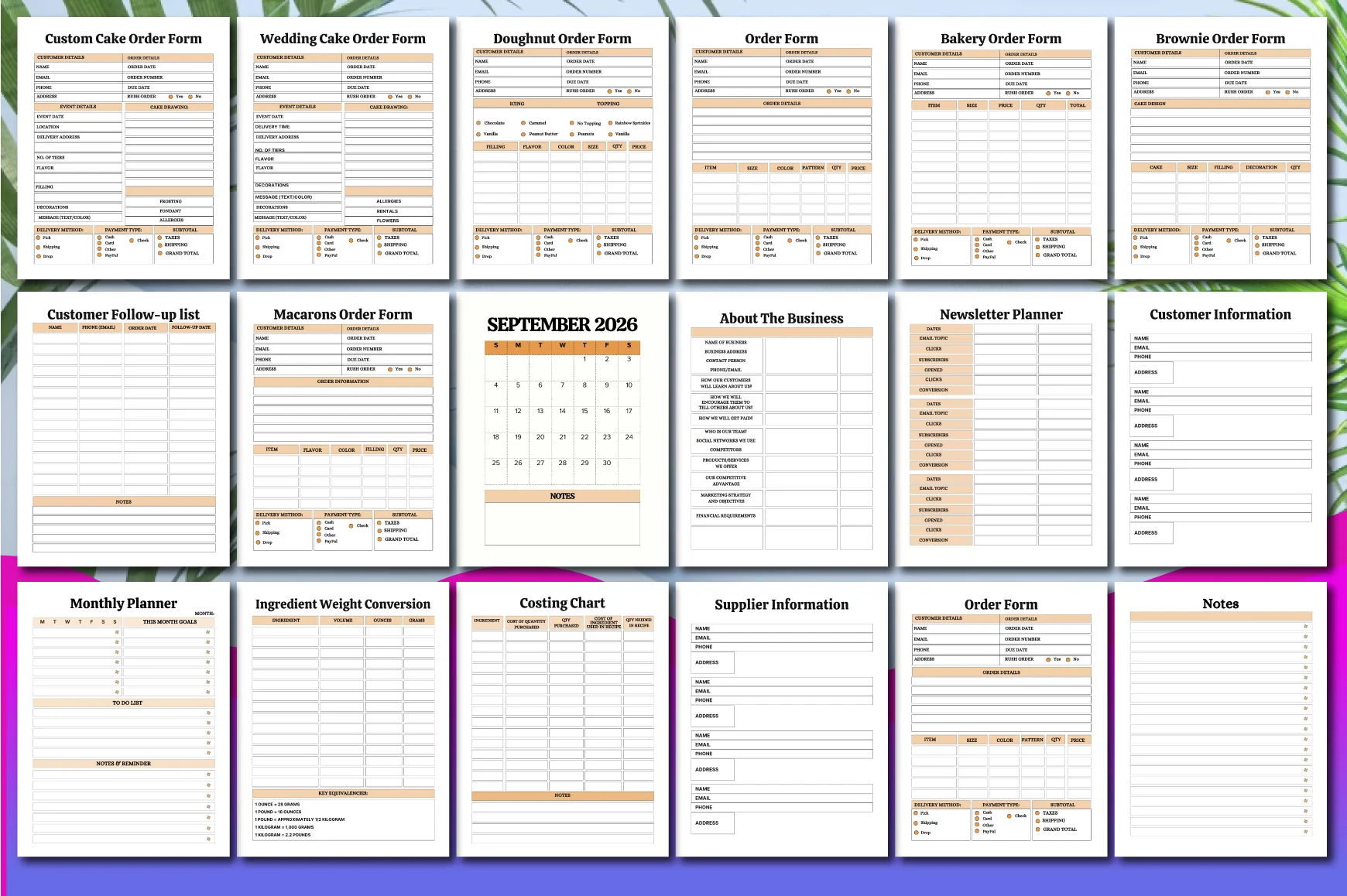 Bakery Business Planner - Image 2