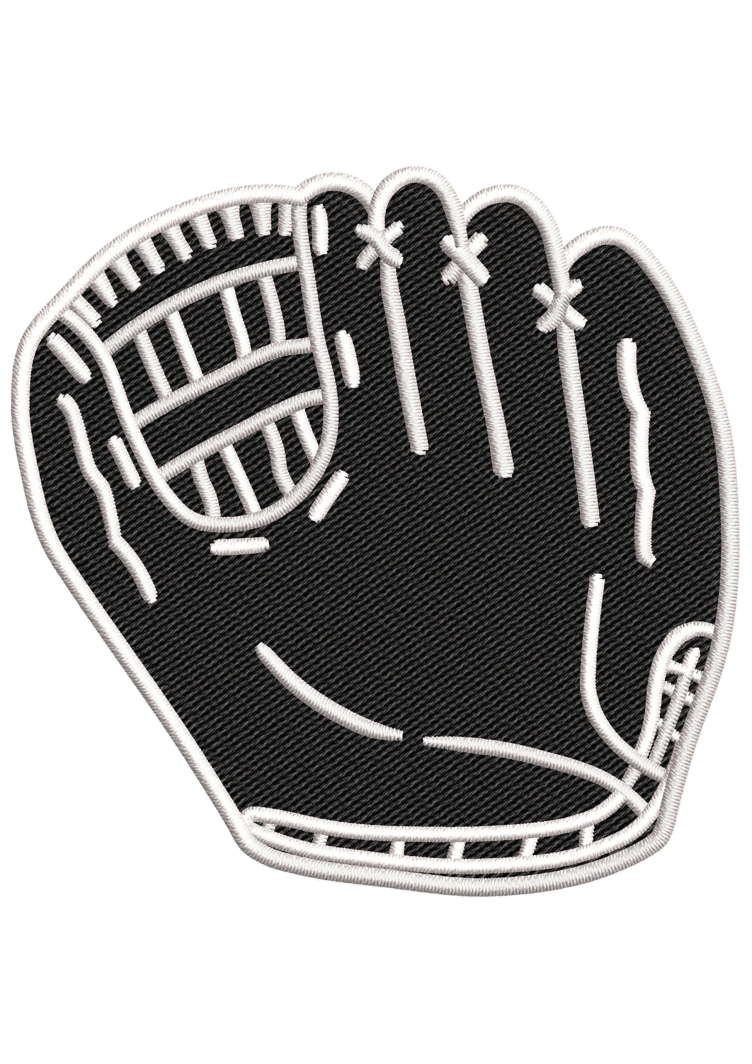 Ball Glove Embroidery Design