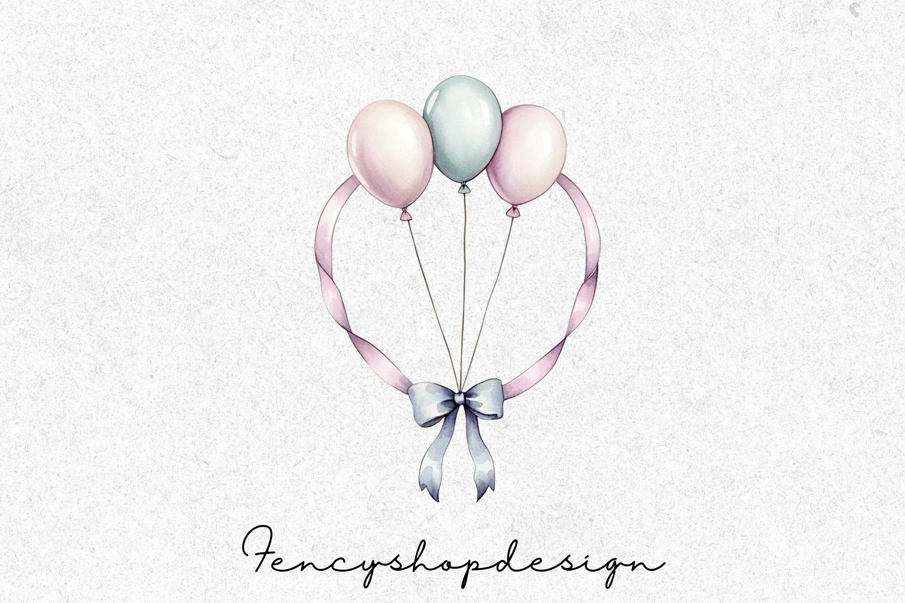 Balloon Frames Clipart Bundle - Image 3