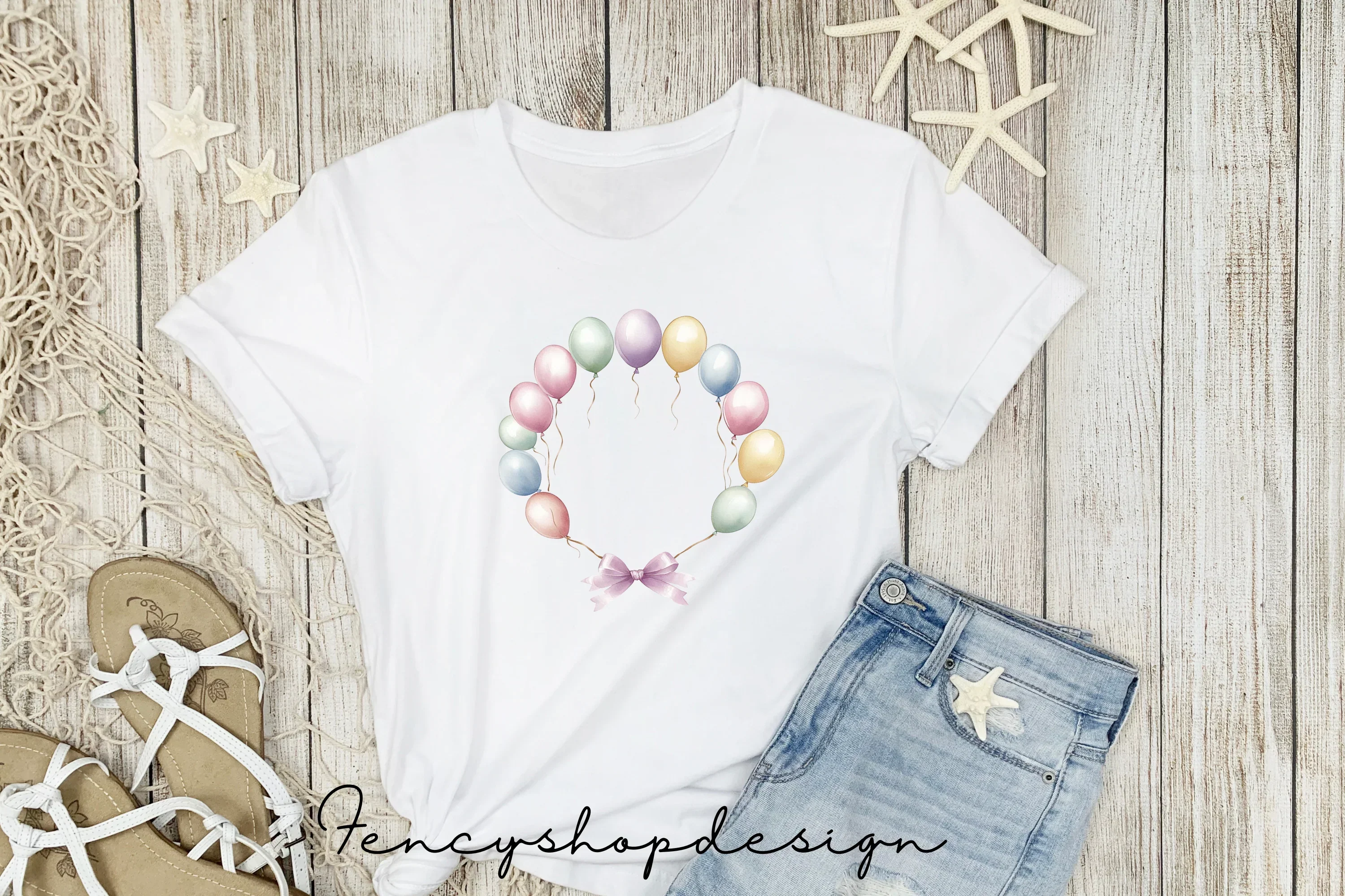 Balloon Frames Clipart Bundle - Image 5