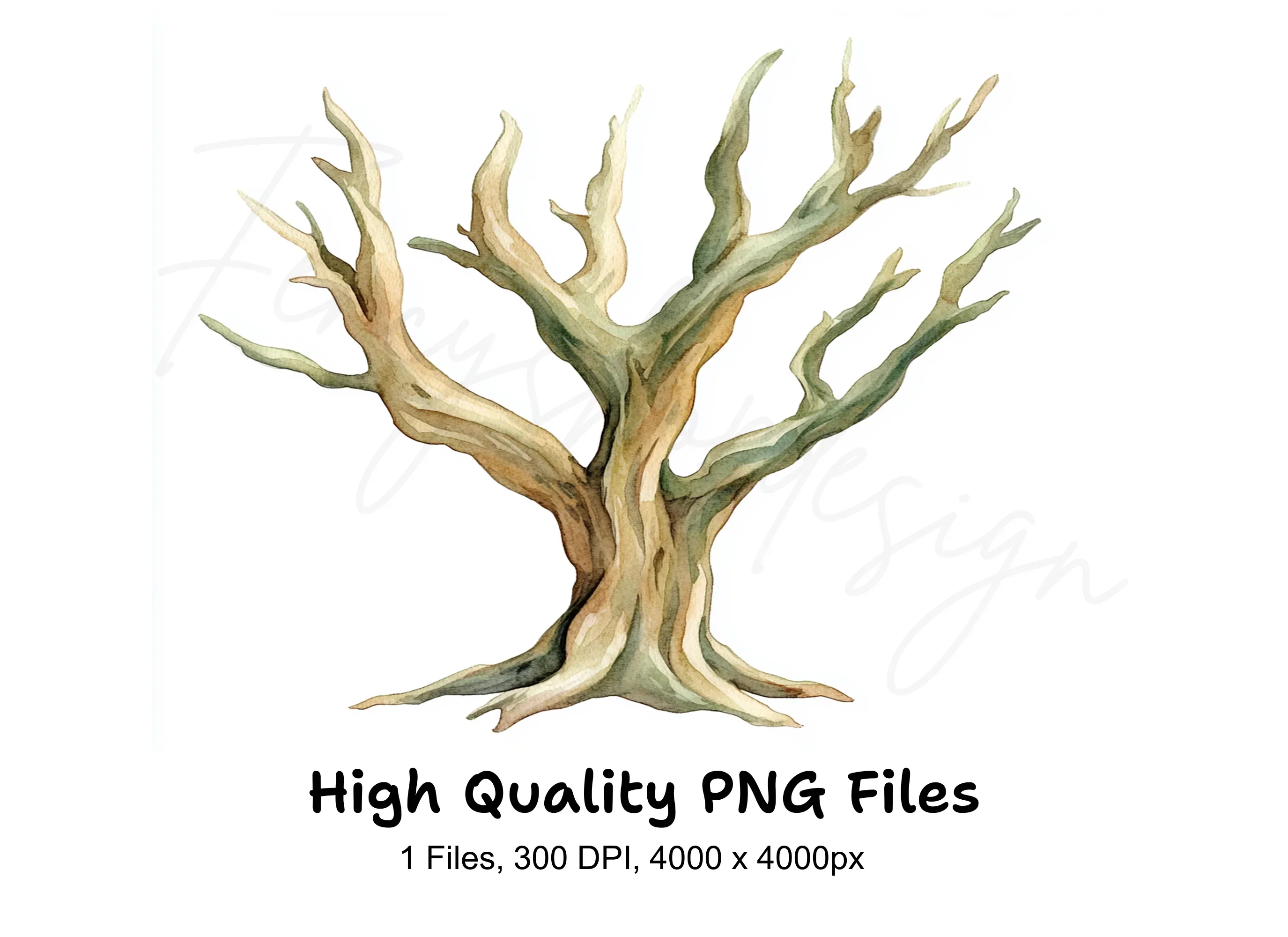 Bare Tree Clipart Bundle