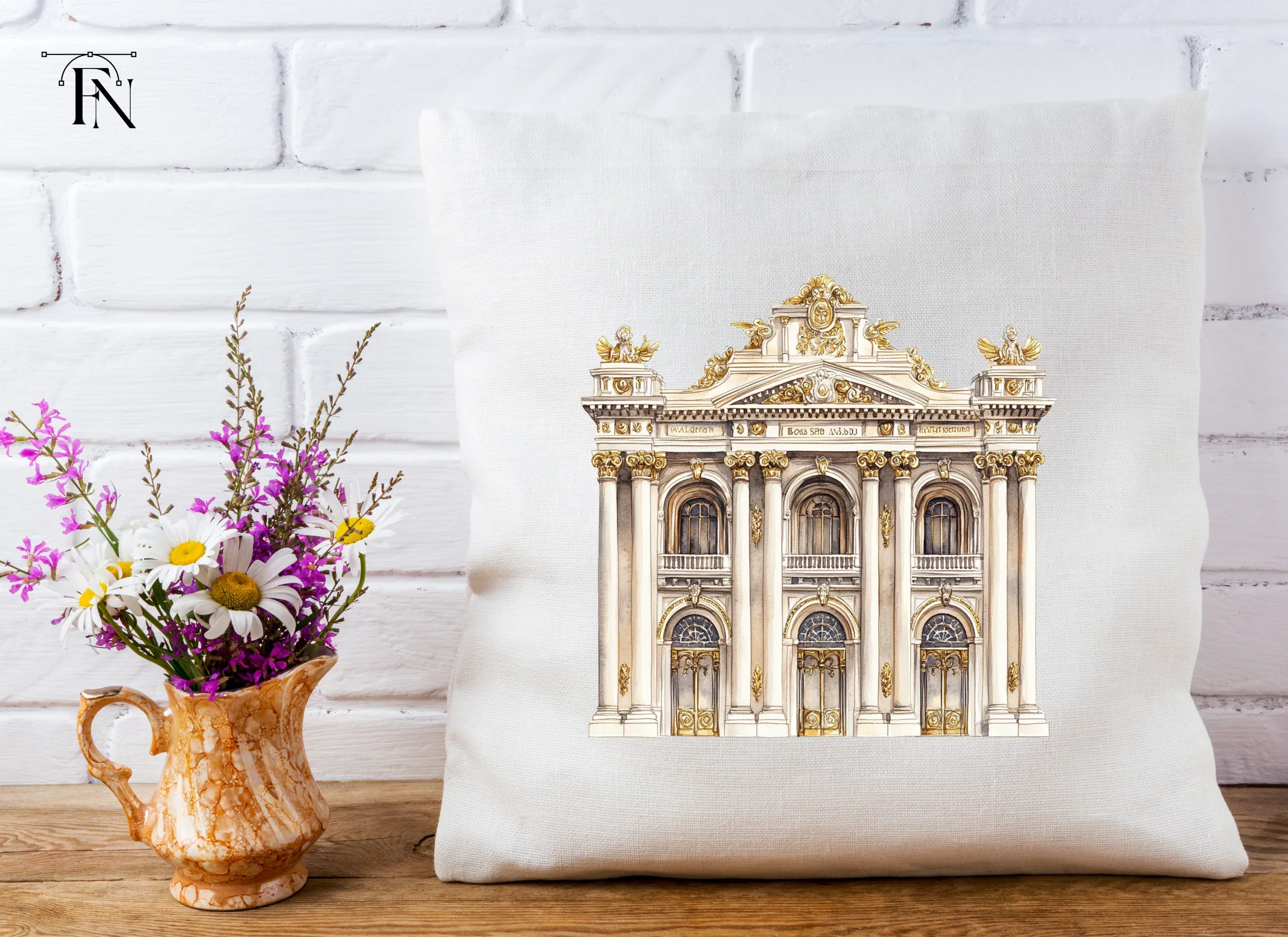 Baroque Neoclassical Building Clipart Bundle - Image 5