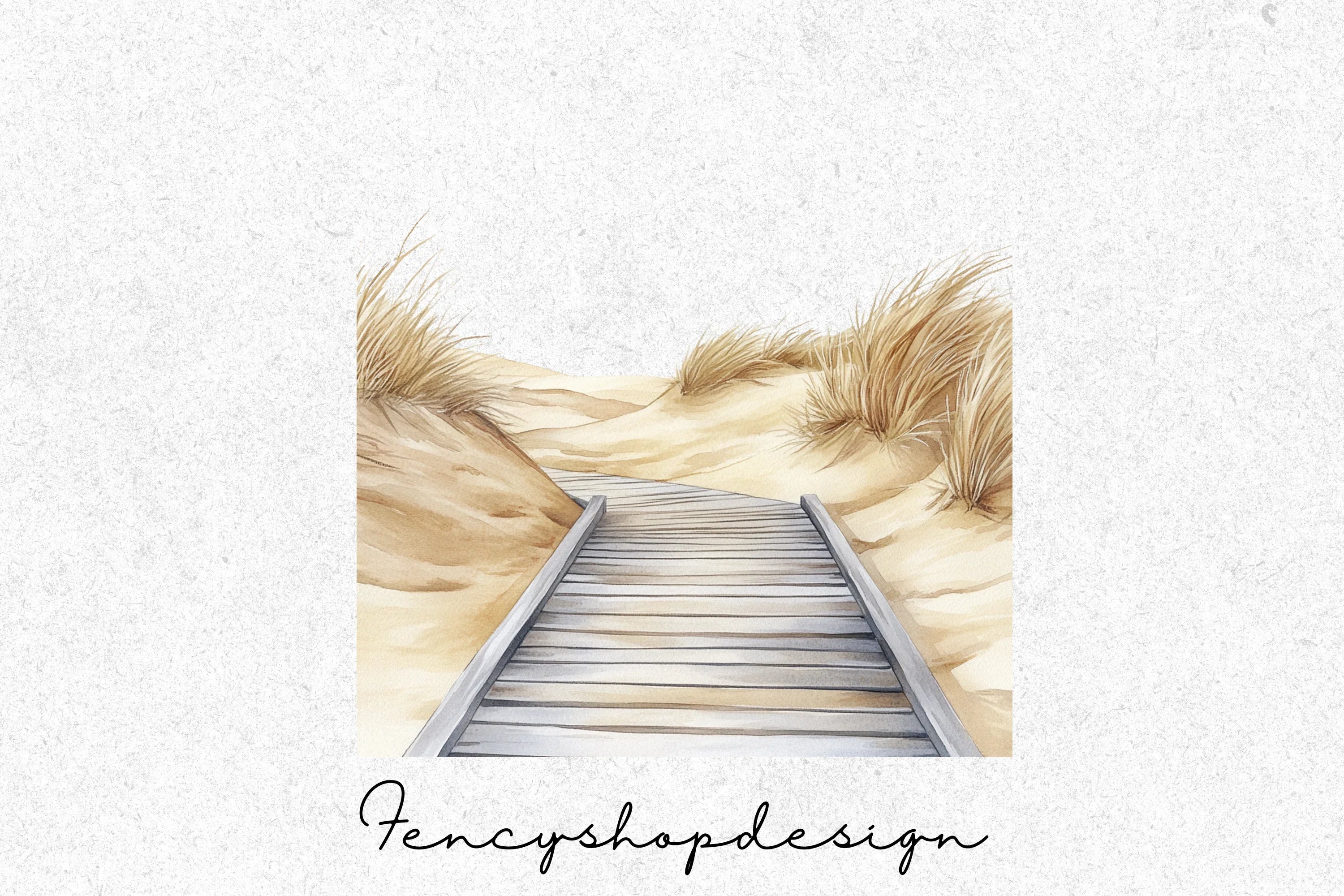 Beach Boardwalk Clipart Bundle - Image 5