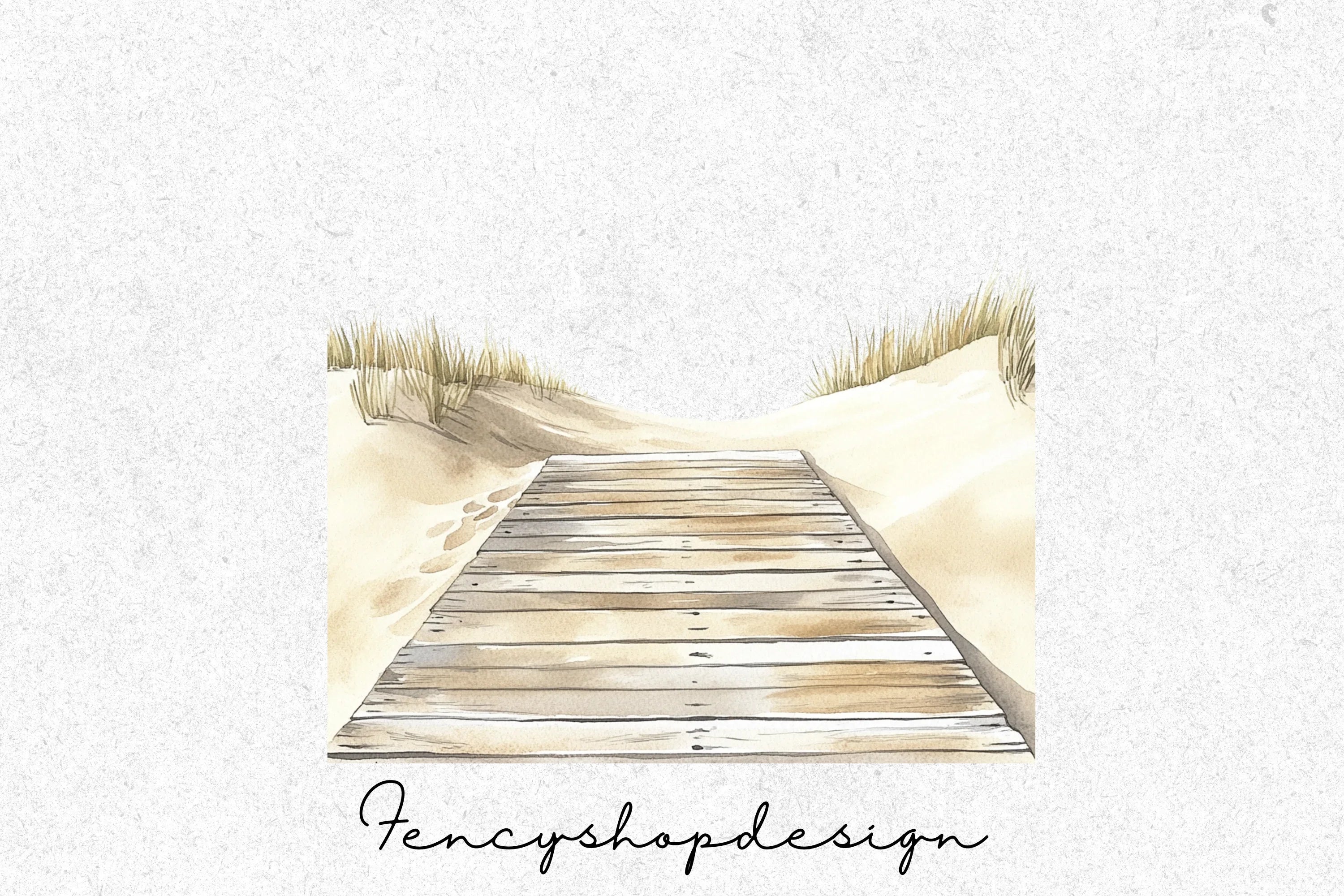 Beach Boardwalk Clipart Bundle - Image 6