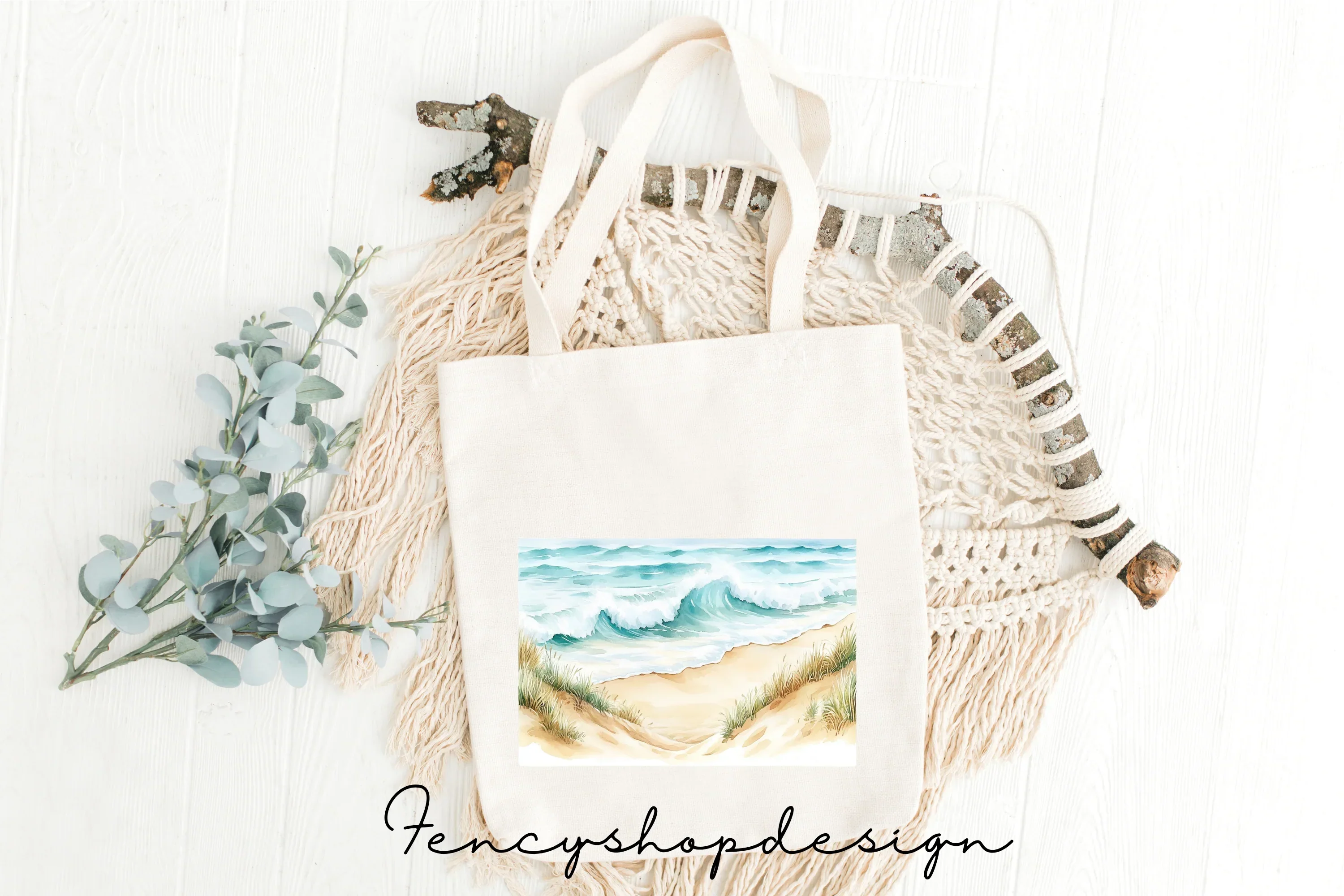 Beach Ocean Waves Clipart Bundle - Image 8