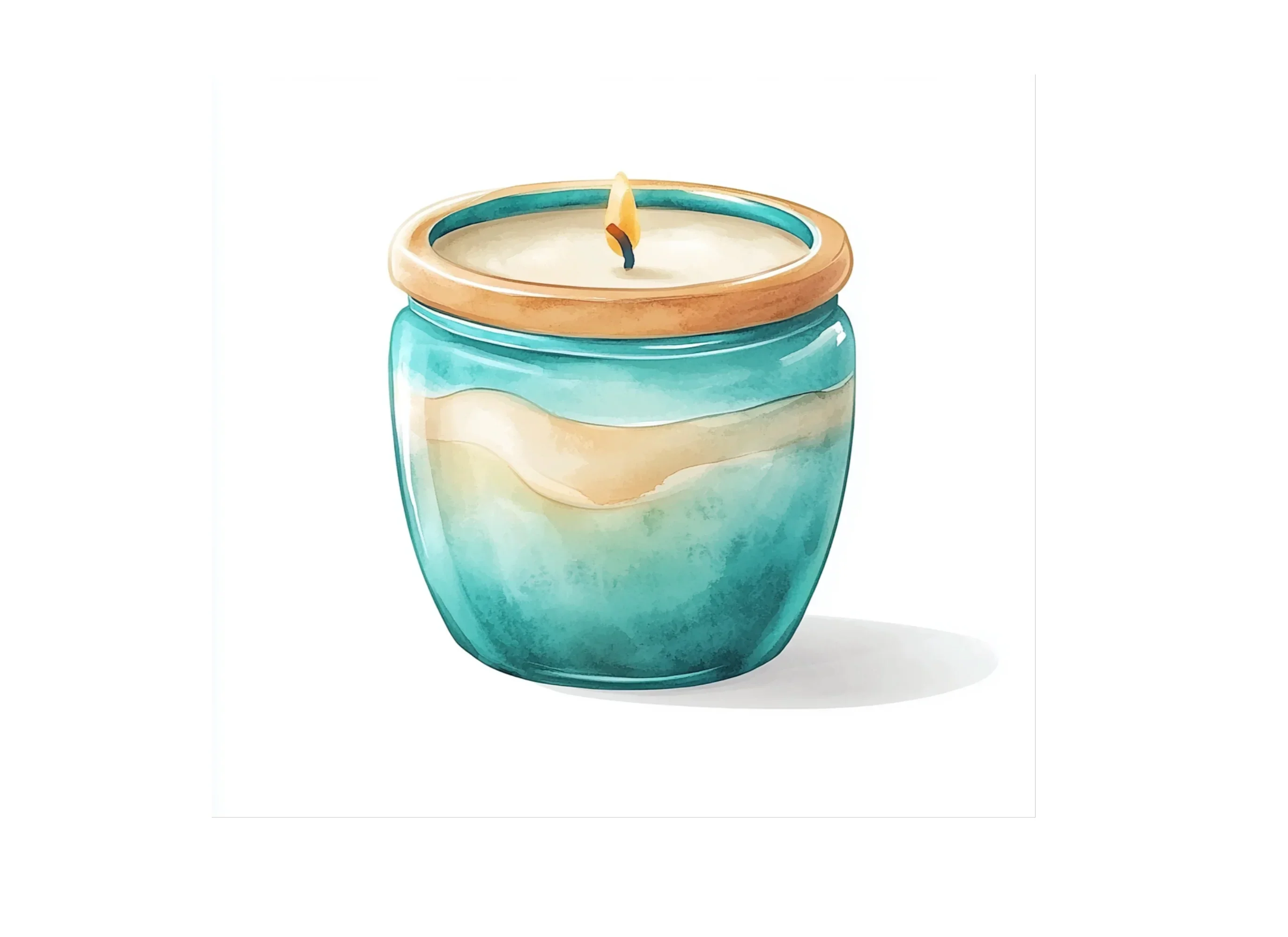 Beach Themed Candle Clipart Bundle - Image 3