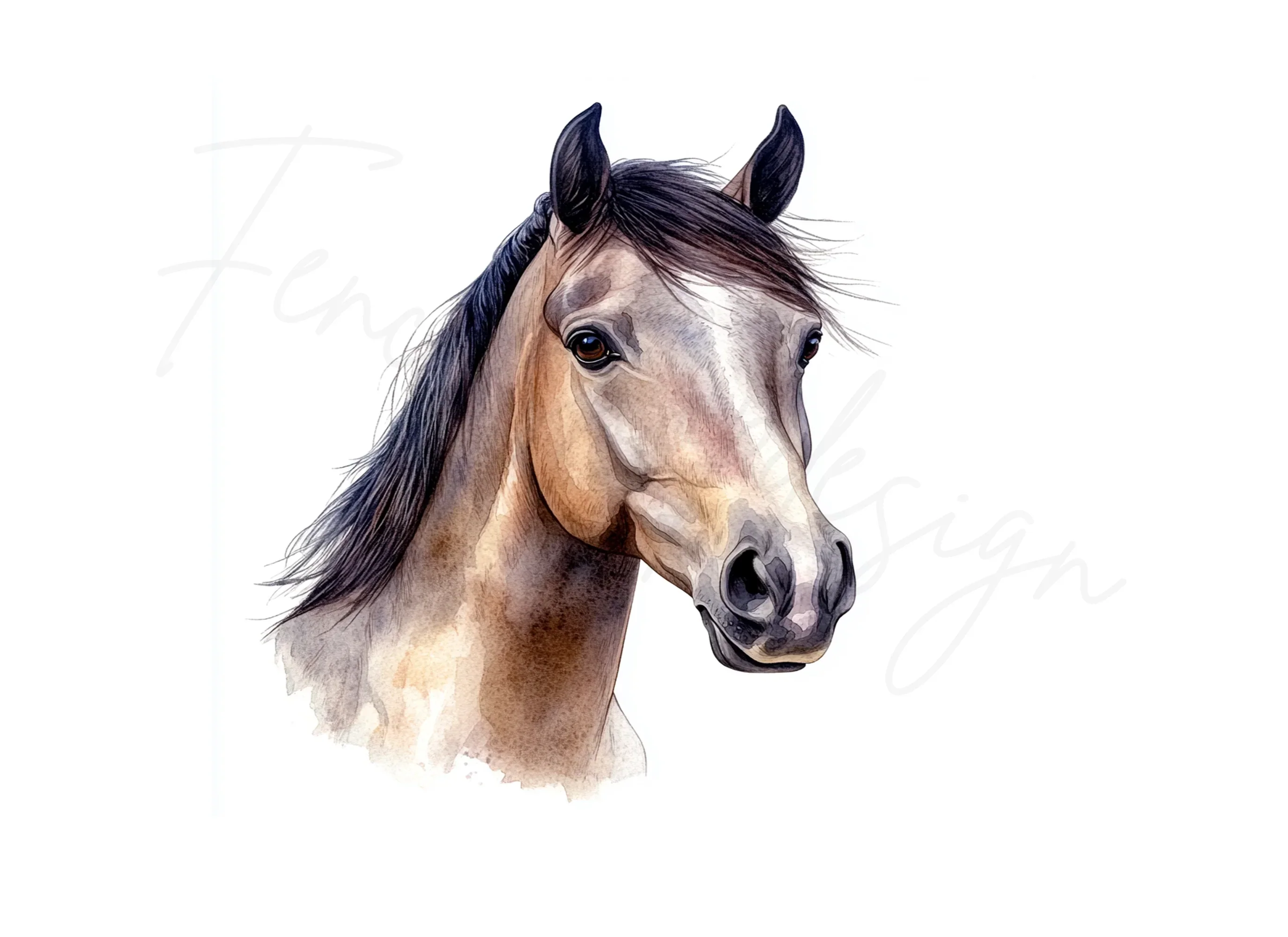 Beautiful Horse Head Clipart Bundle - Image 2