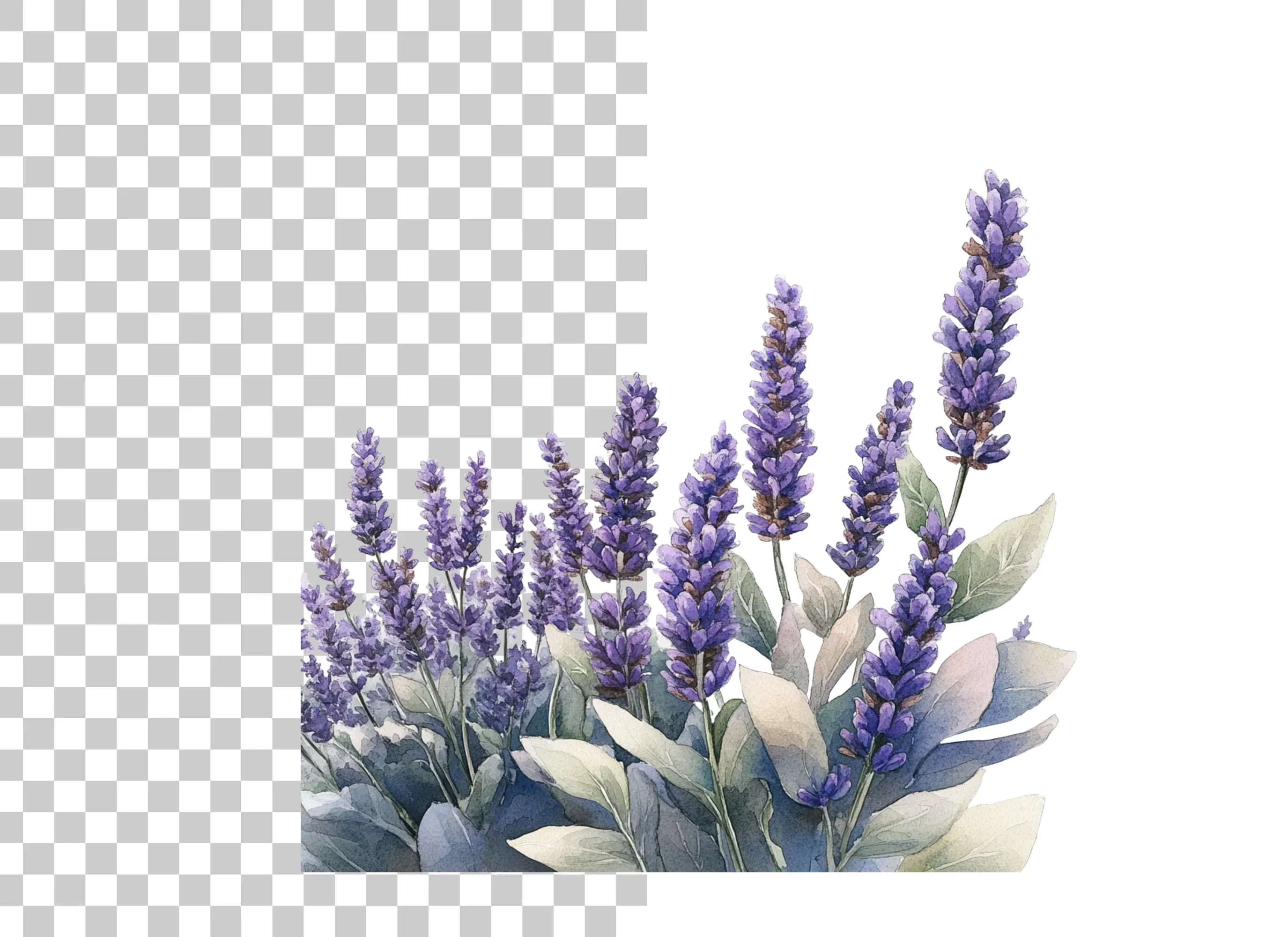 Beautiful Lavender Clipart Bundle - Image 3