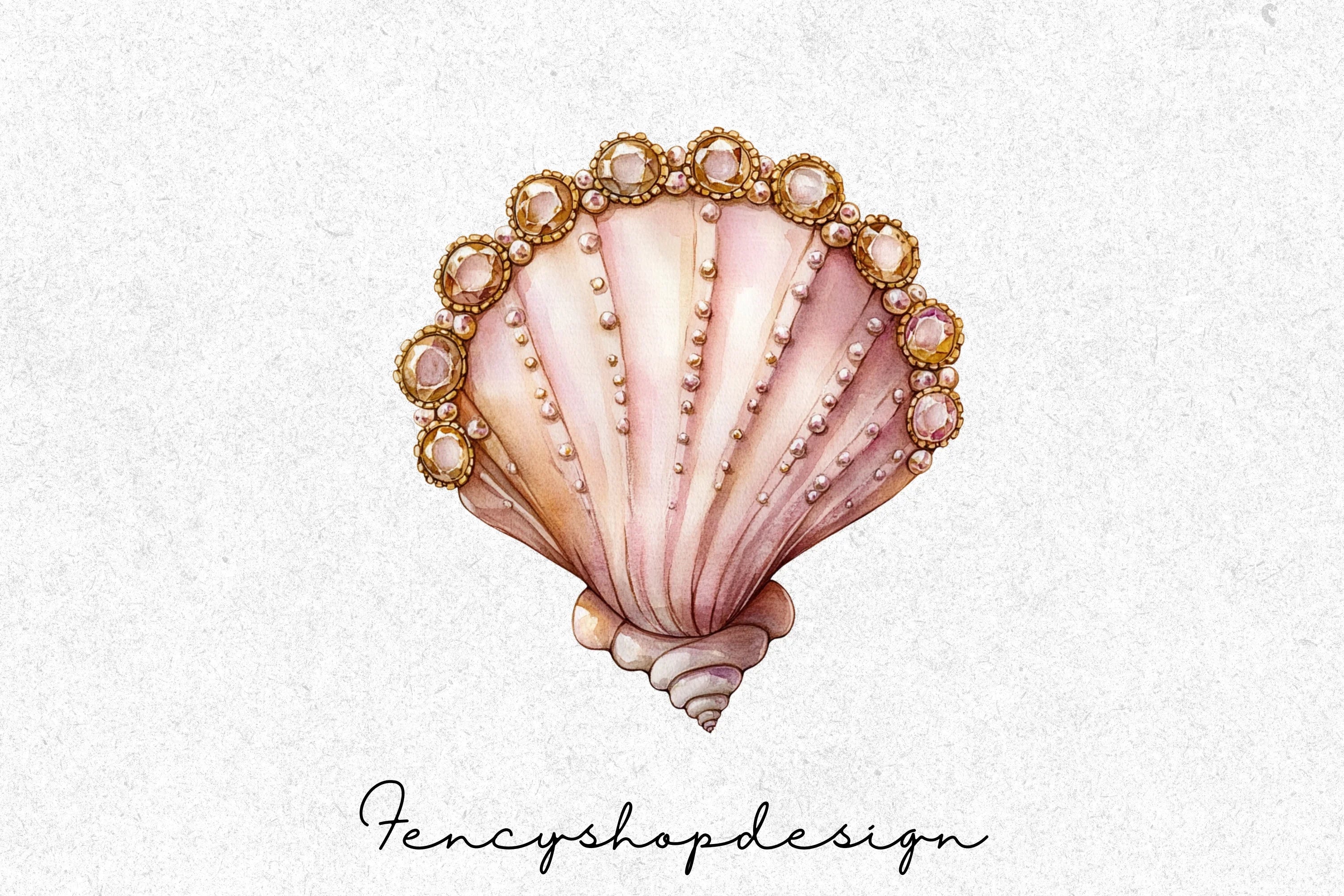 Beautiful Seashells Clipart Bundle - Image 7