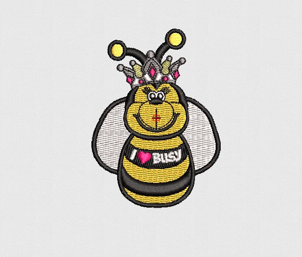 Bee Embroidery Design