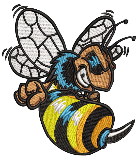 Bee Embroidery Design
