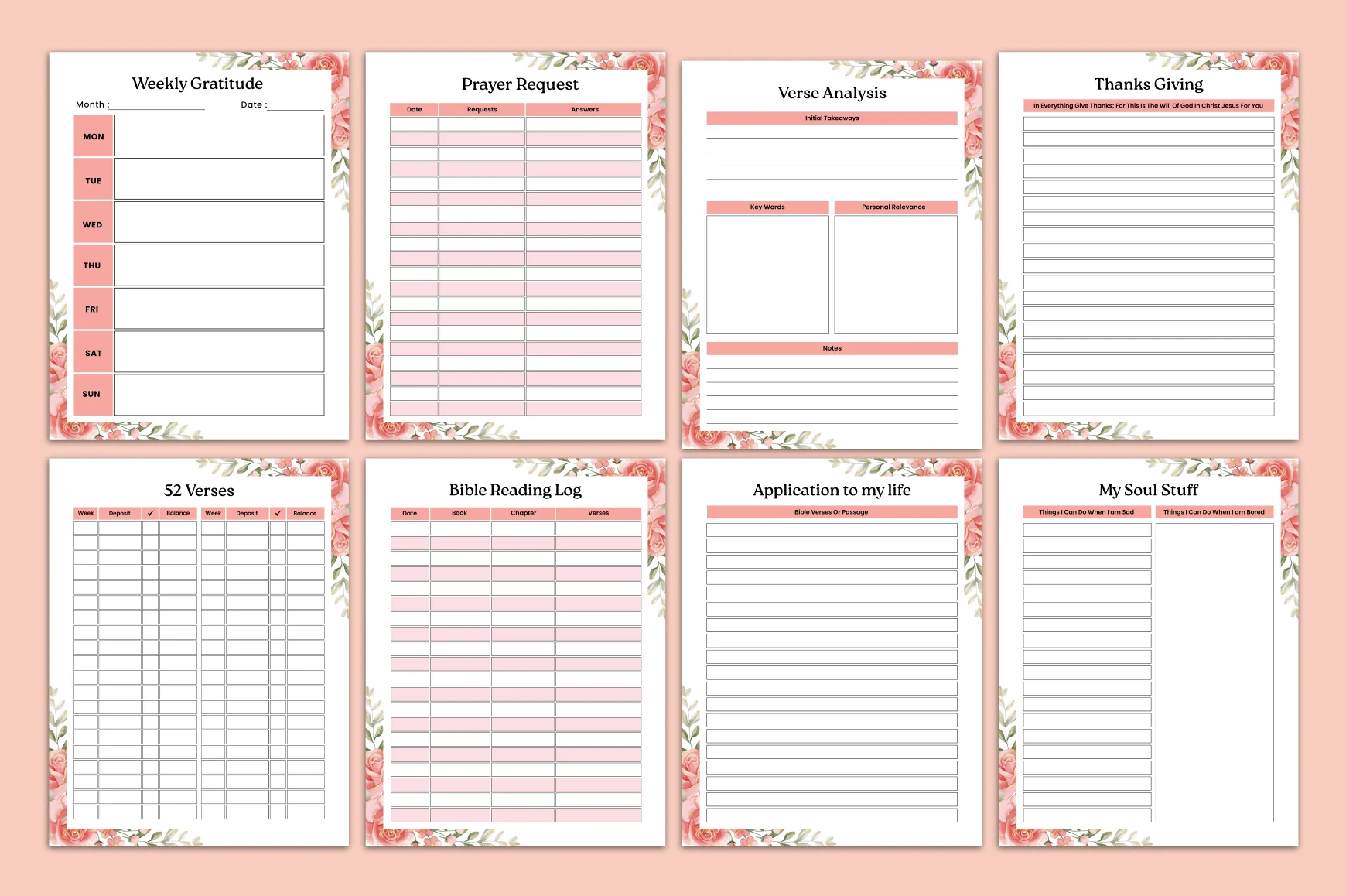 Bible Study Devotional Reflection Journal - Image 3