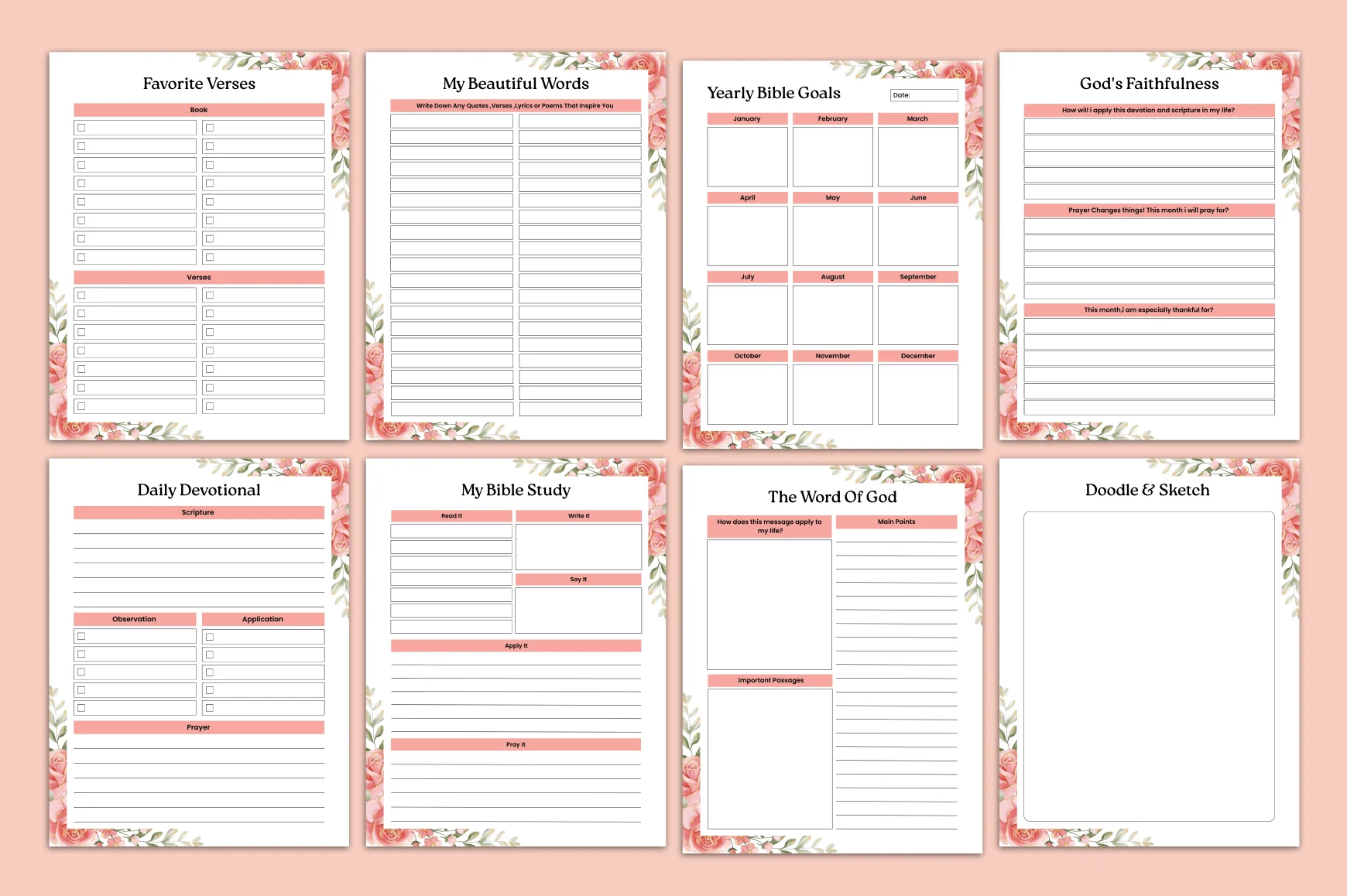 Bible Study Devotional Reflection Journal - Image 4