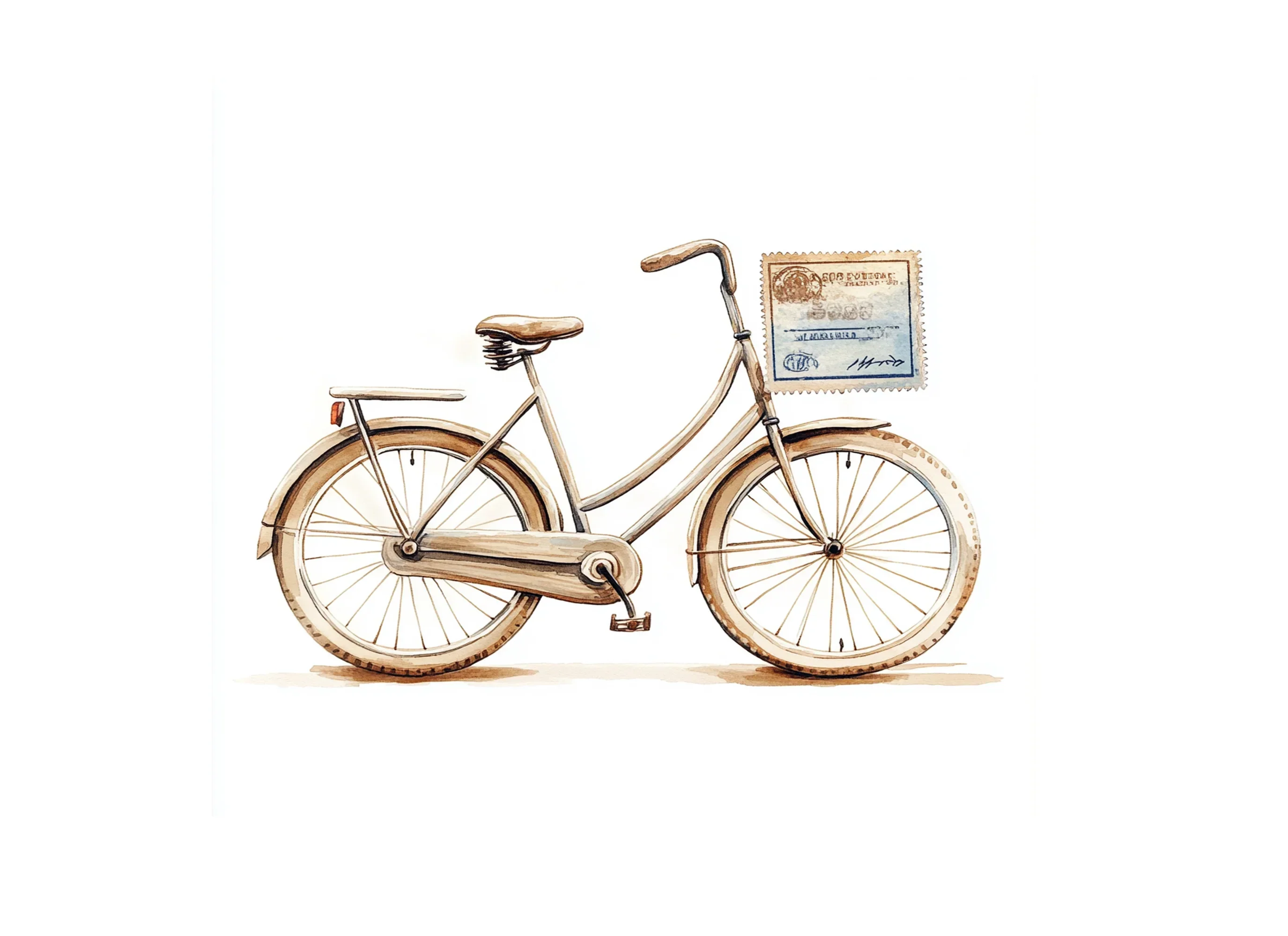 Bicycle Stamps Clipart Bundle - Image 3