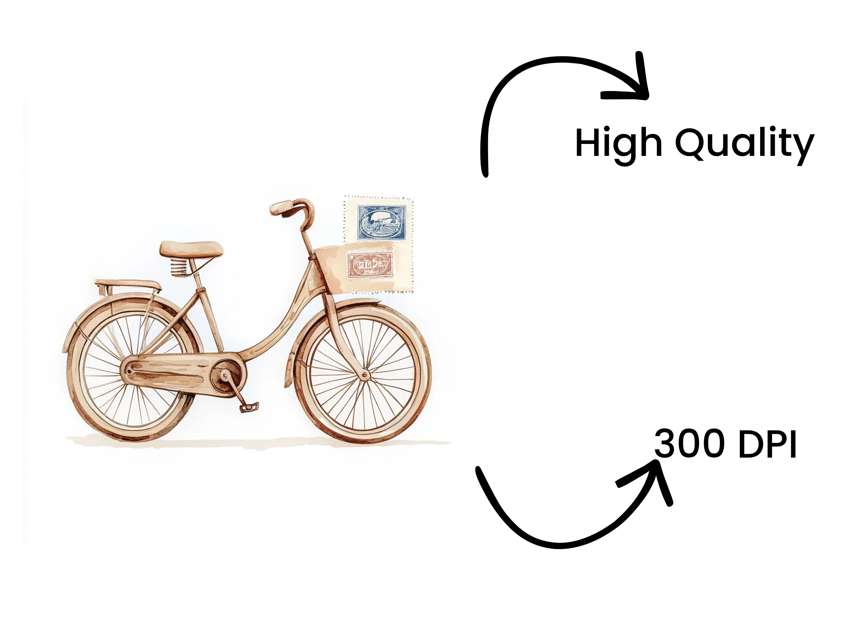 Bicycle Stamps Clipart Bundle - Image 4