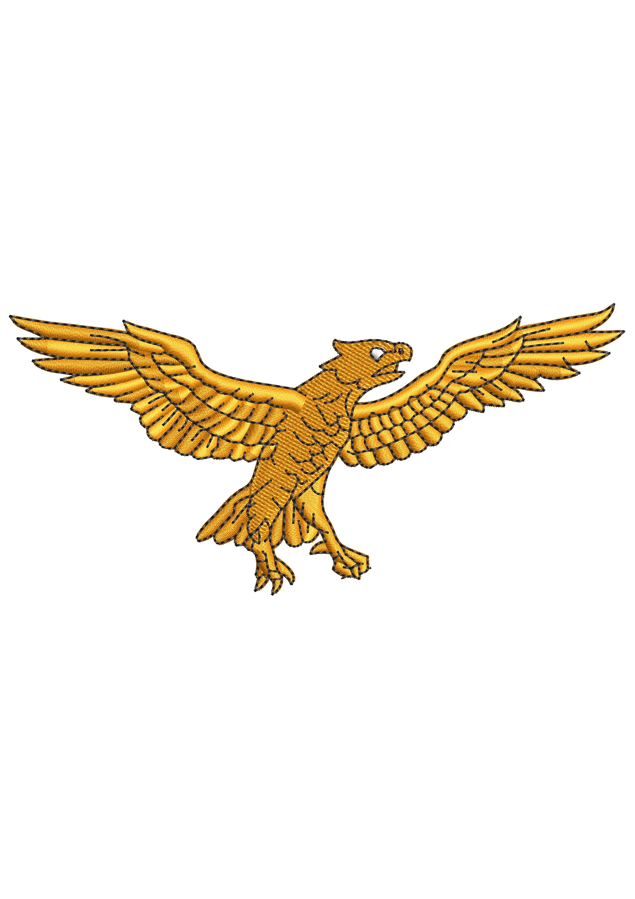Bird Creature Embroidery Design